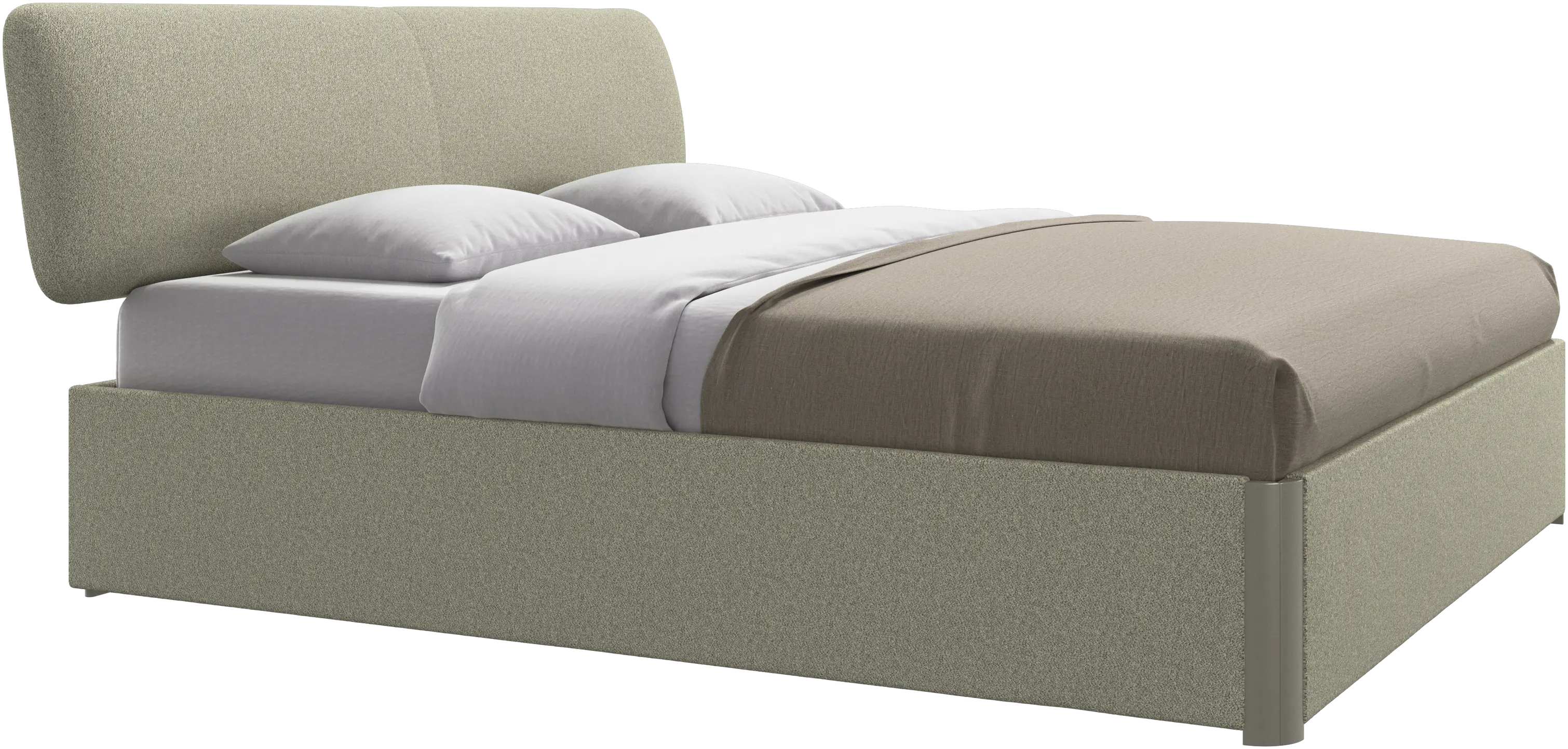 Element bed, bed-mounted headboard, with slats, excl. mattress