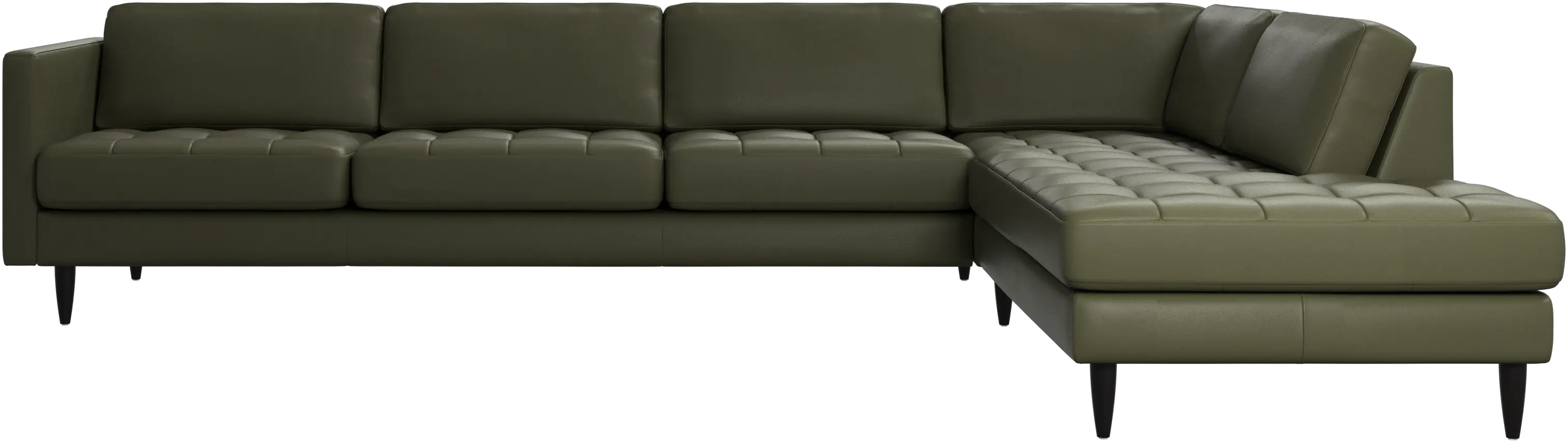 Osaka Ecksofa mit Loungemodul, getuftete Sitzfläche