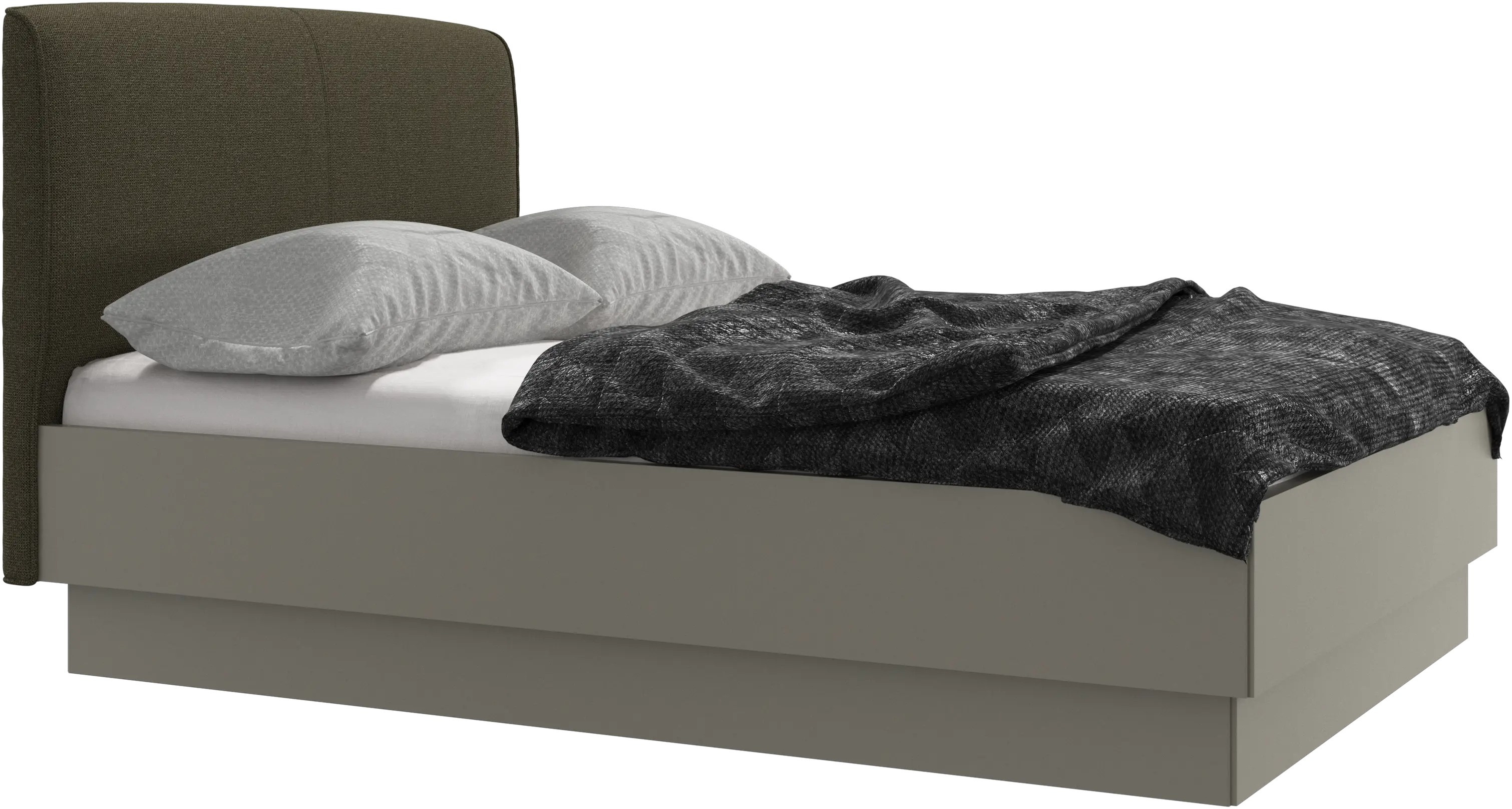 Houston, upholstered bed with storage