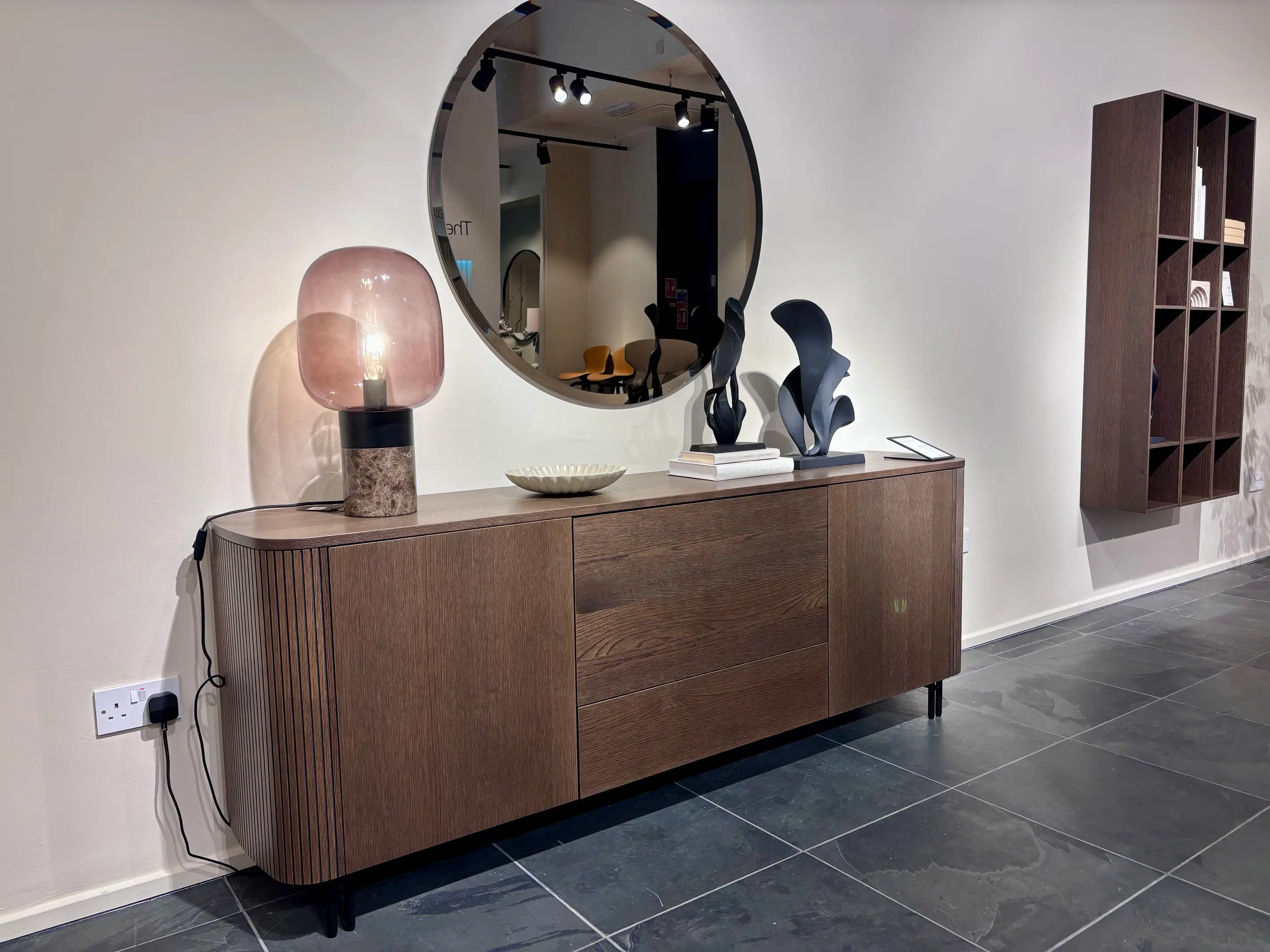Storage Santiago Sideboard with Bar Section - Dark Oak