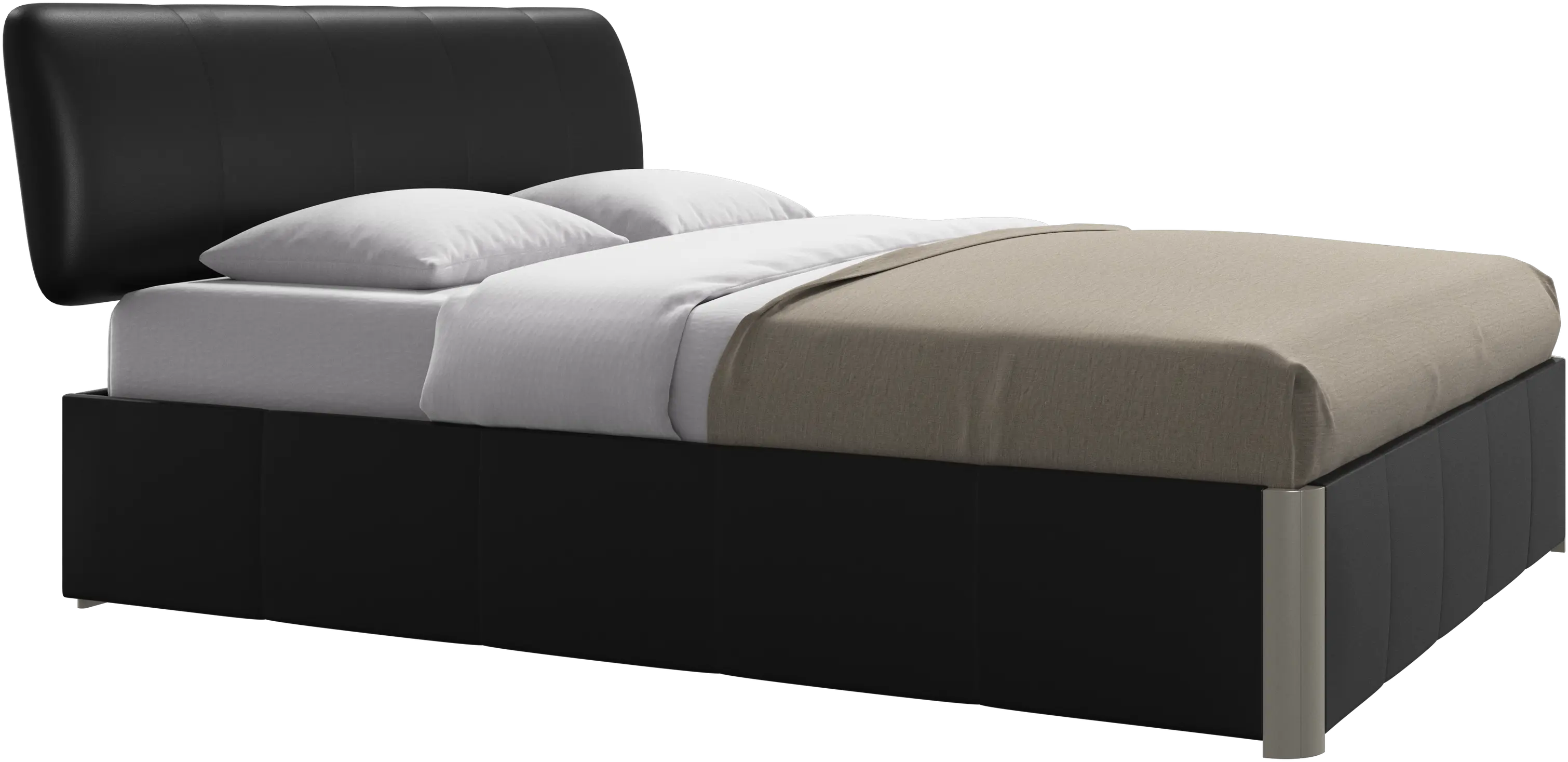 Element cama, cabecero montado en la cama, con láminas, excl. colchón