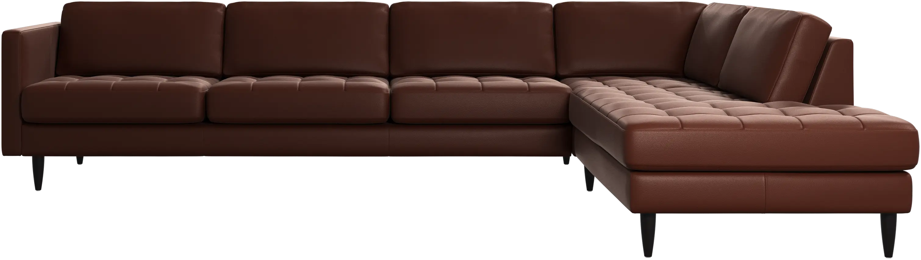 Osaka corner sofa with lounging unit, tufted seat