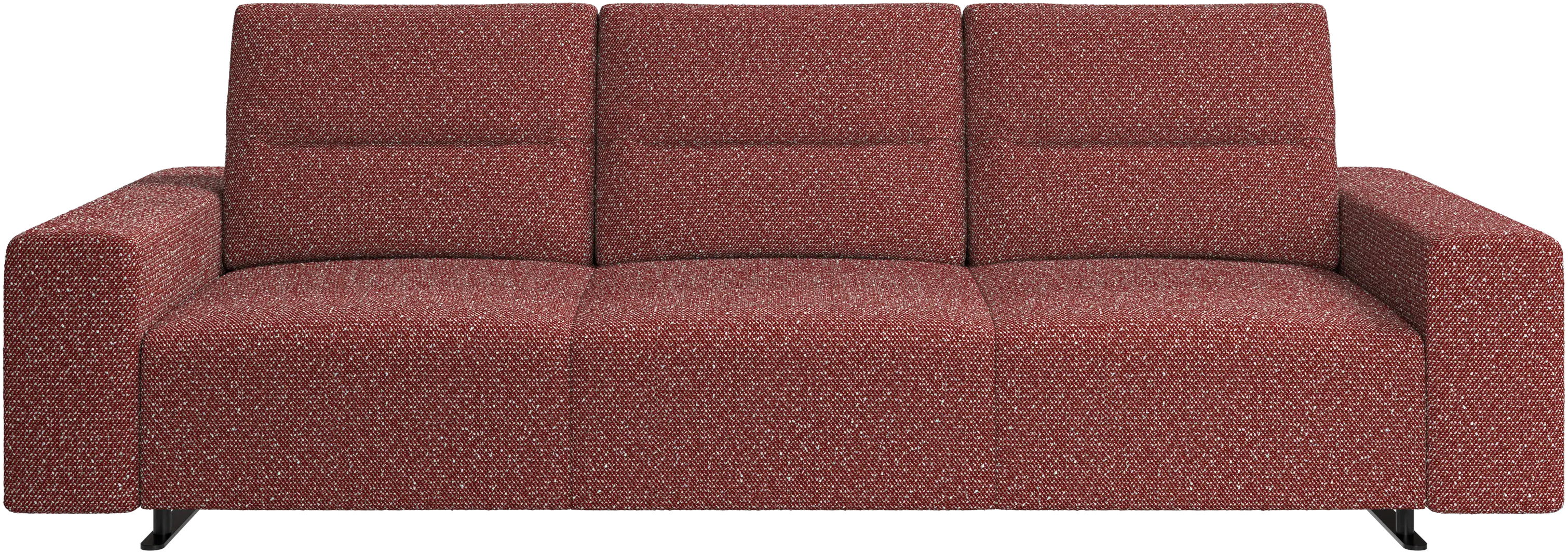 Hampton sofa with adjustable back and storage on the right side