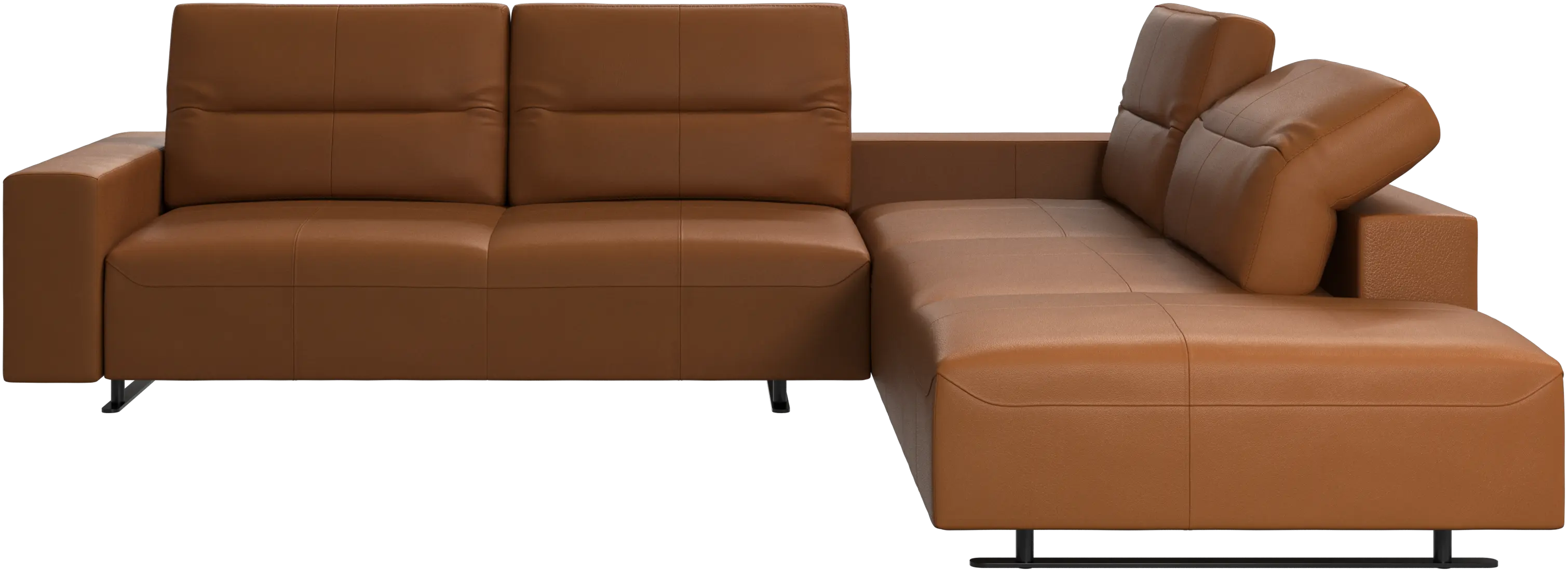 Hampton corner sofa with adjustable back and lounging unit