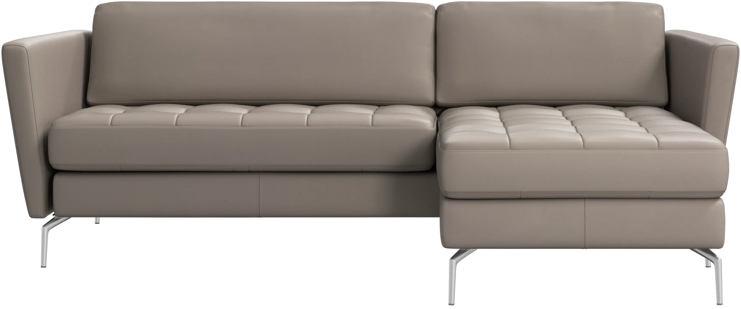 Osaka sofa with resting unit, tufted seat