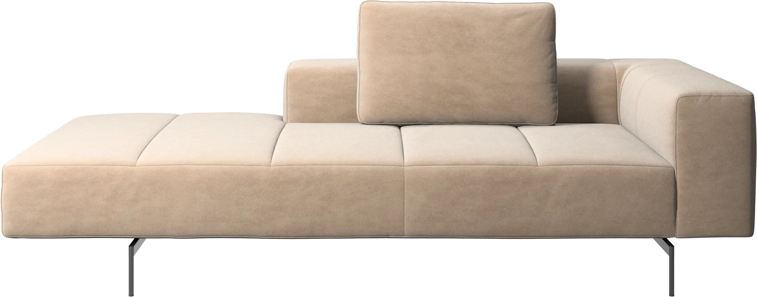 Amsterdam Iounging module for sofa, armrest right, open end left