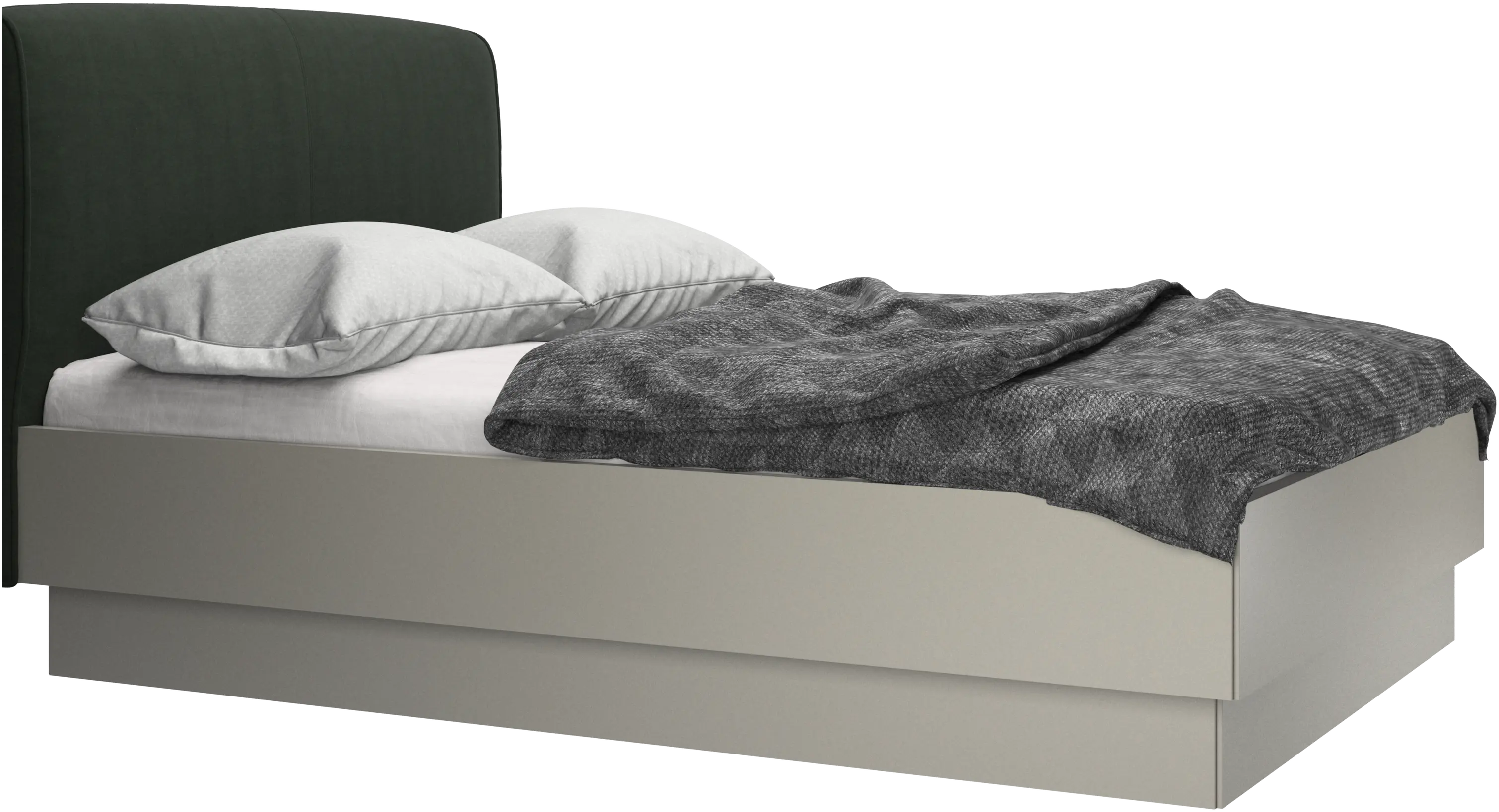 Houston, upholstered bed with storage