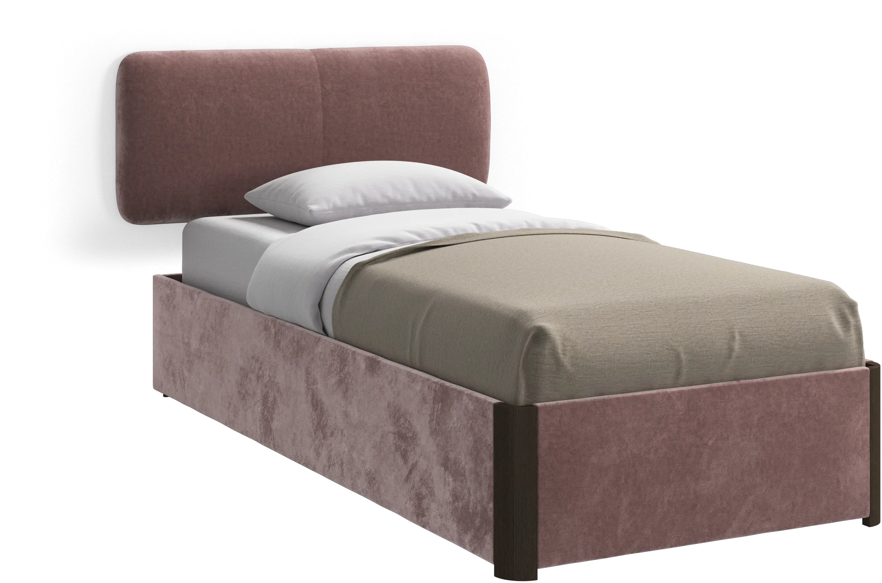 Element cama, cabecero montado en la pared, sin láminas, excl. colchón