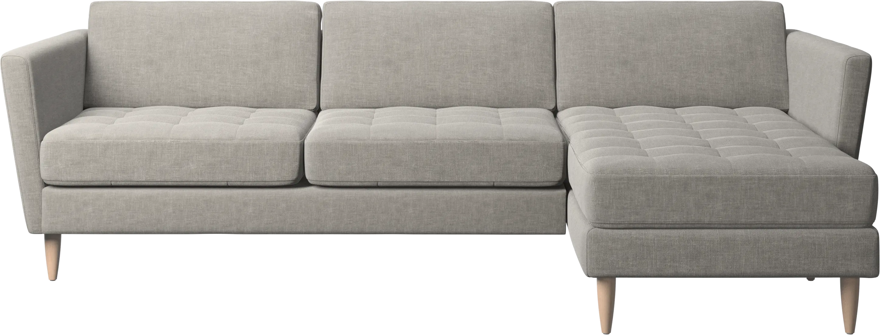 Osaka sofa with resting unit, tufted seat