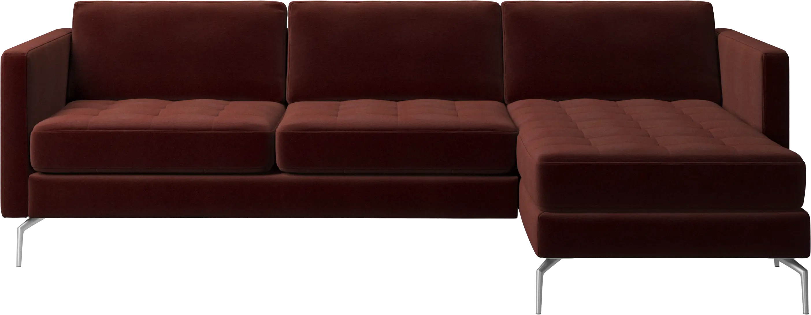 Osaka sofa with resting unit, tufted seat