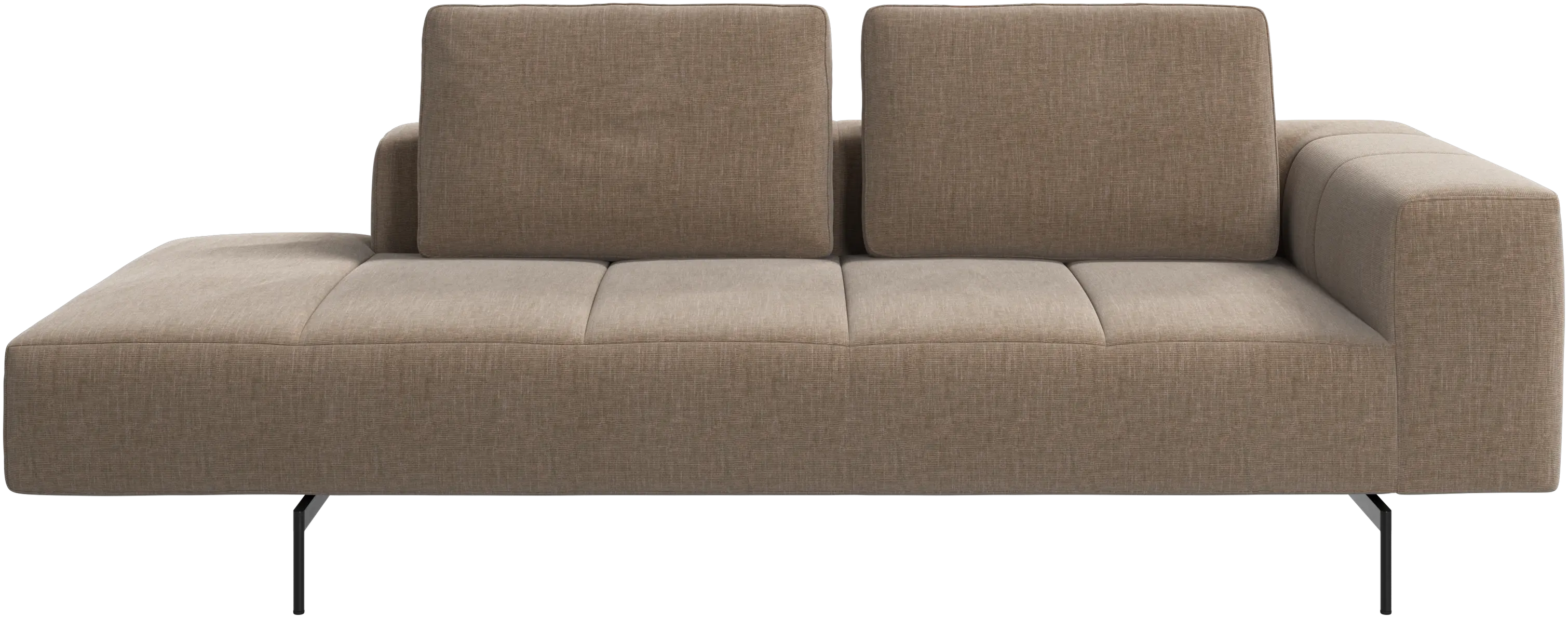 Amsterdam resting module for sofa, armrest right, open end left