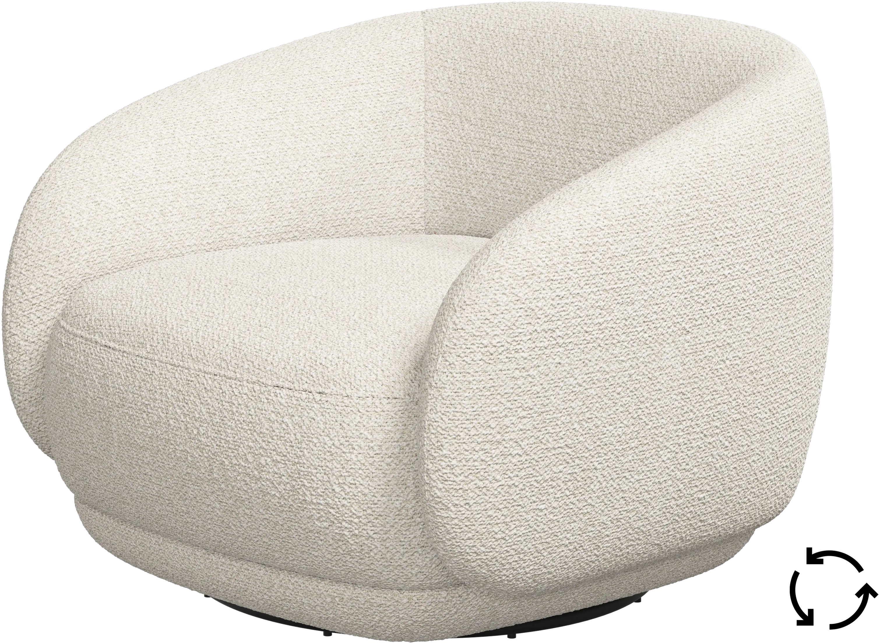 Bolzano armchair with swivel function