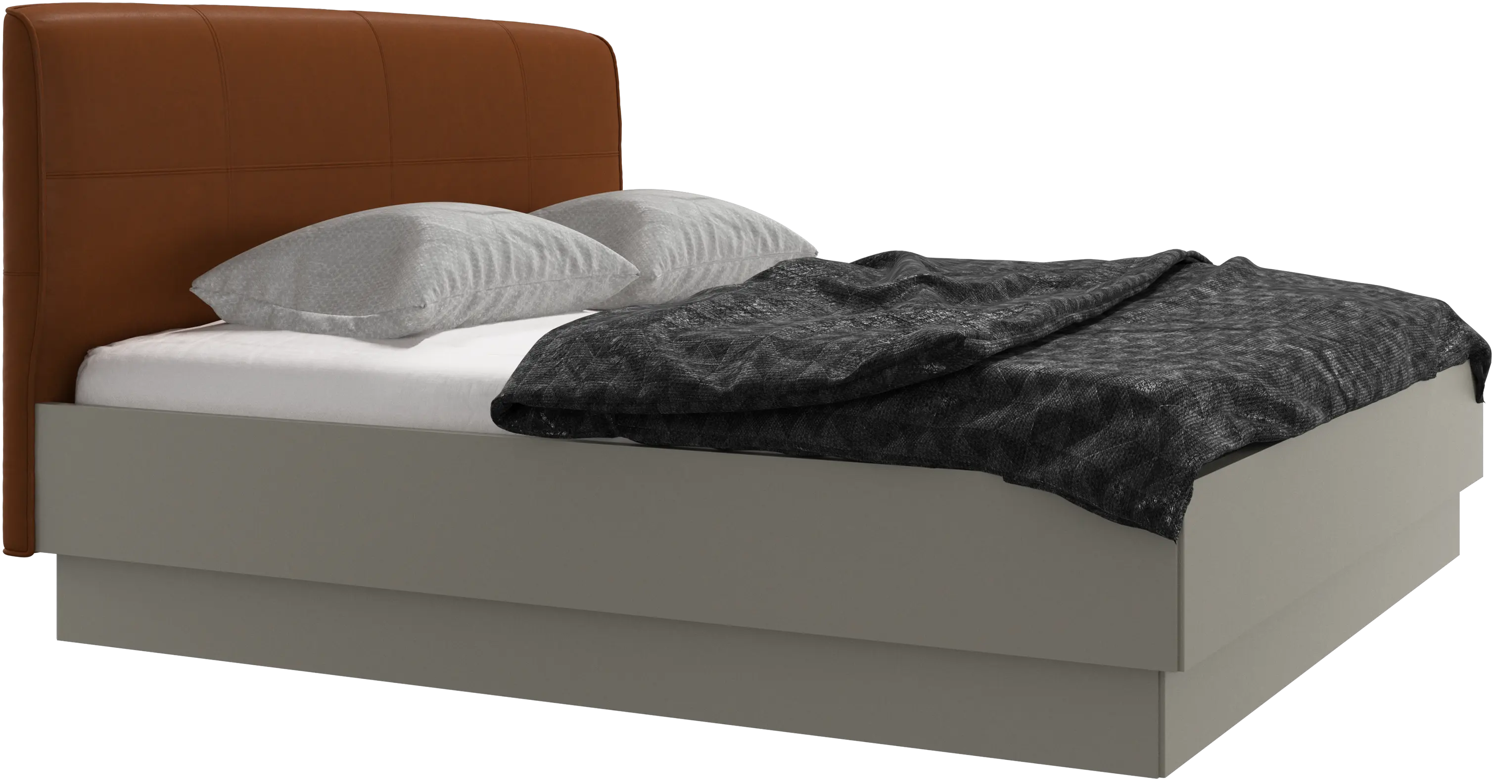 Houston, upholstered bed with storage