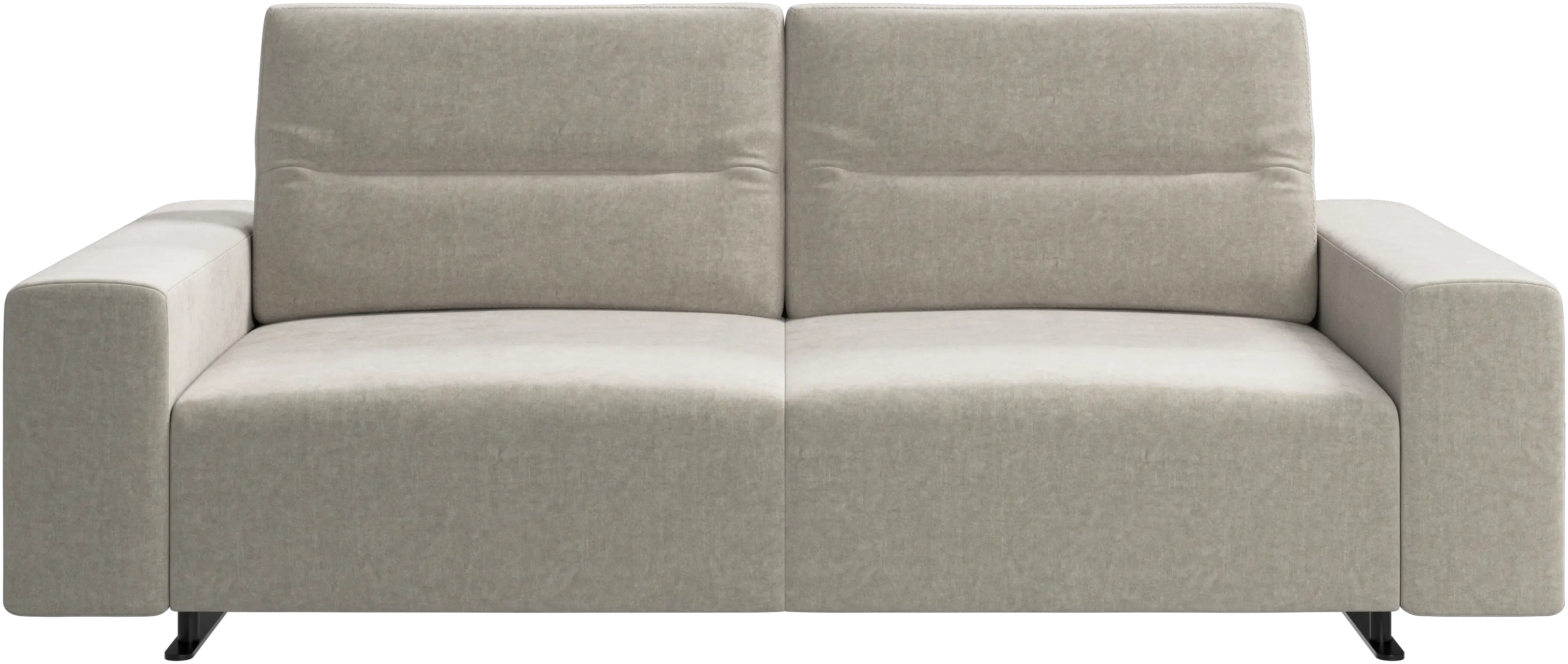 Hampton sofa with adjustable back and storage on the left side