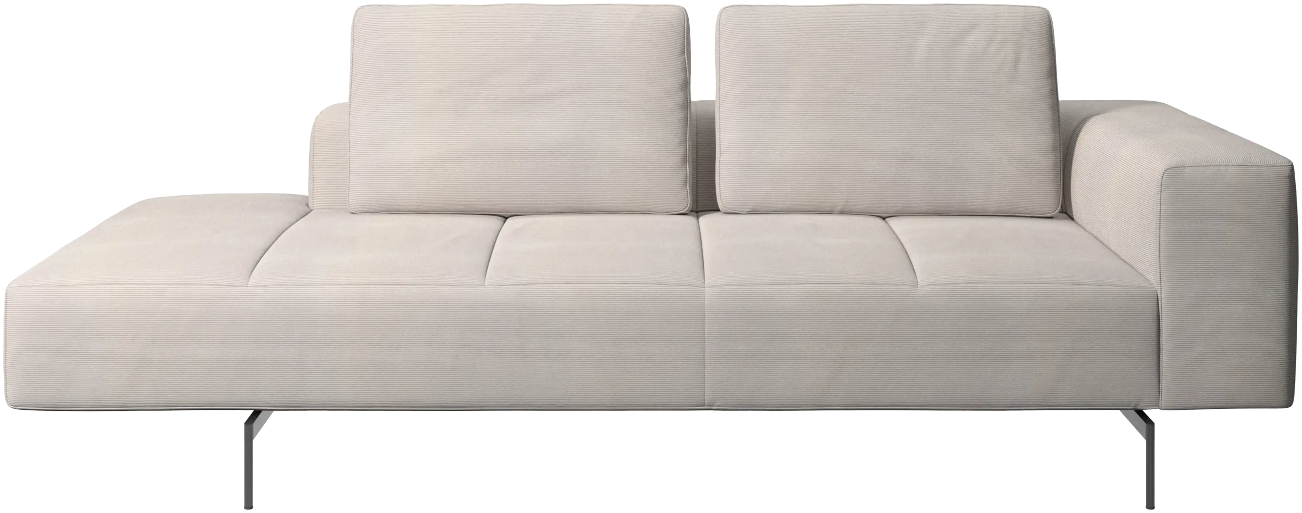 Amsterdam resting module for sofa, armrest right, open end left