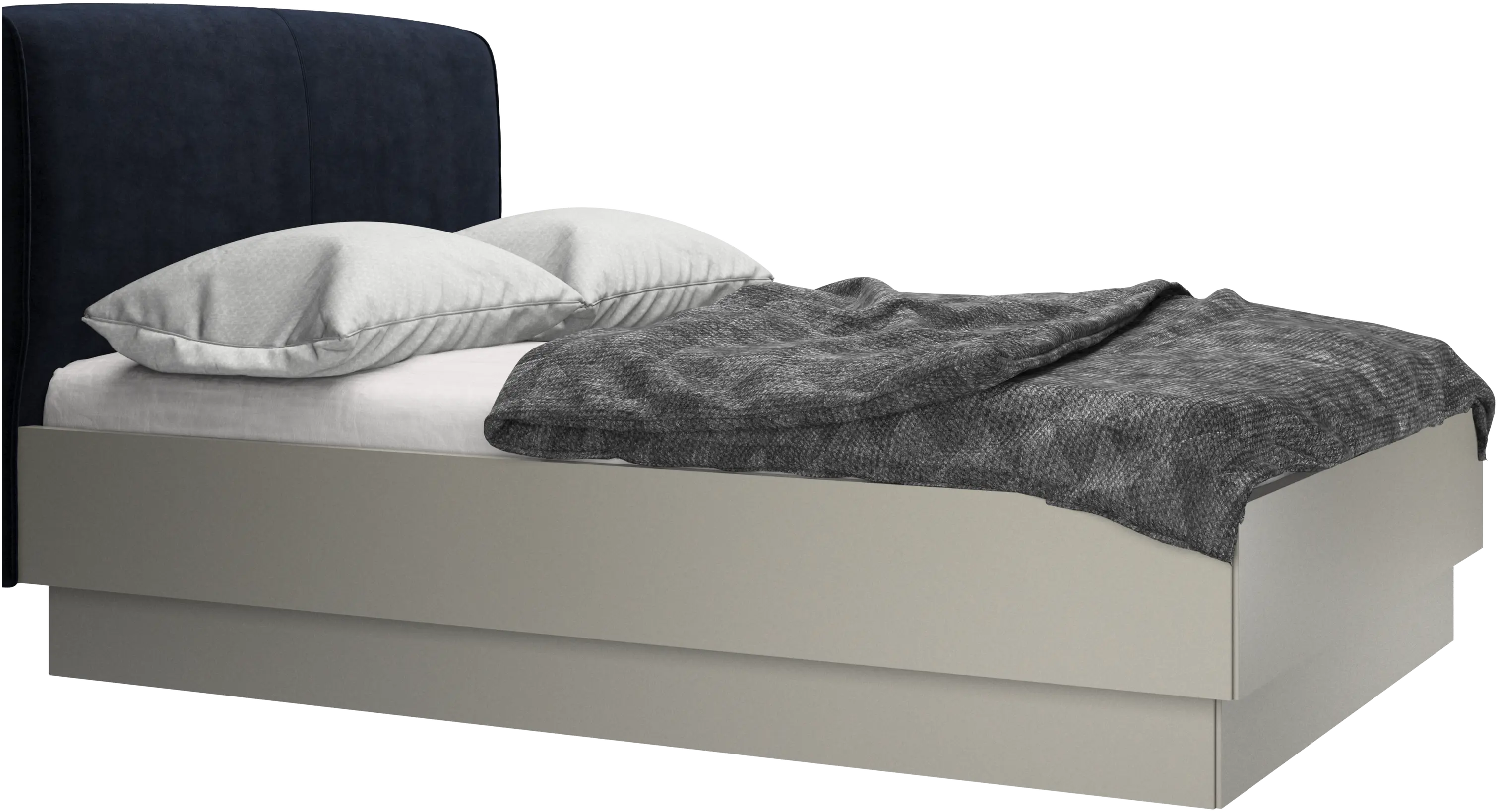 Houston, upholstered bed with storage