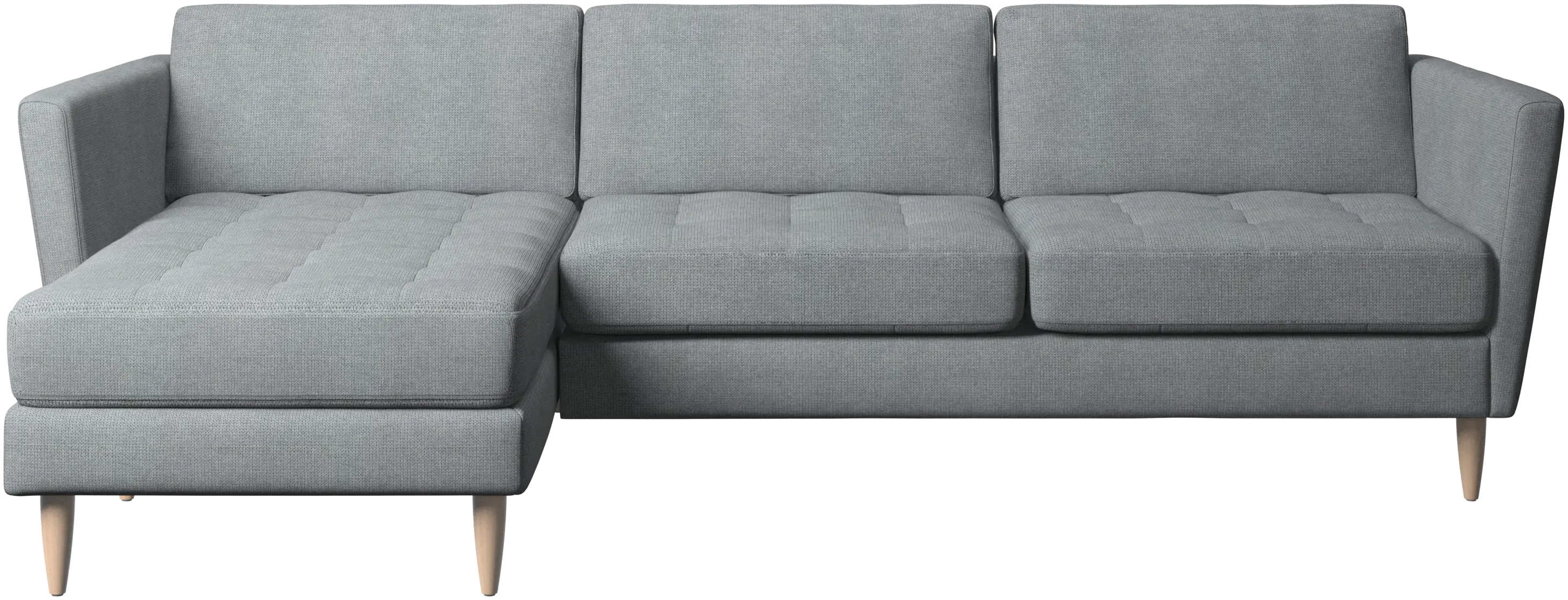 Osaka sofa with resting unit, tufted seat