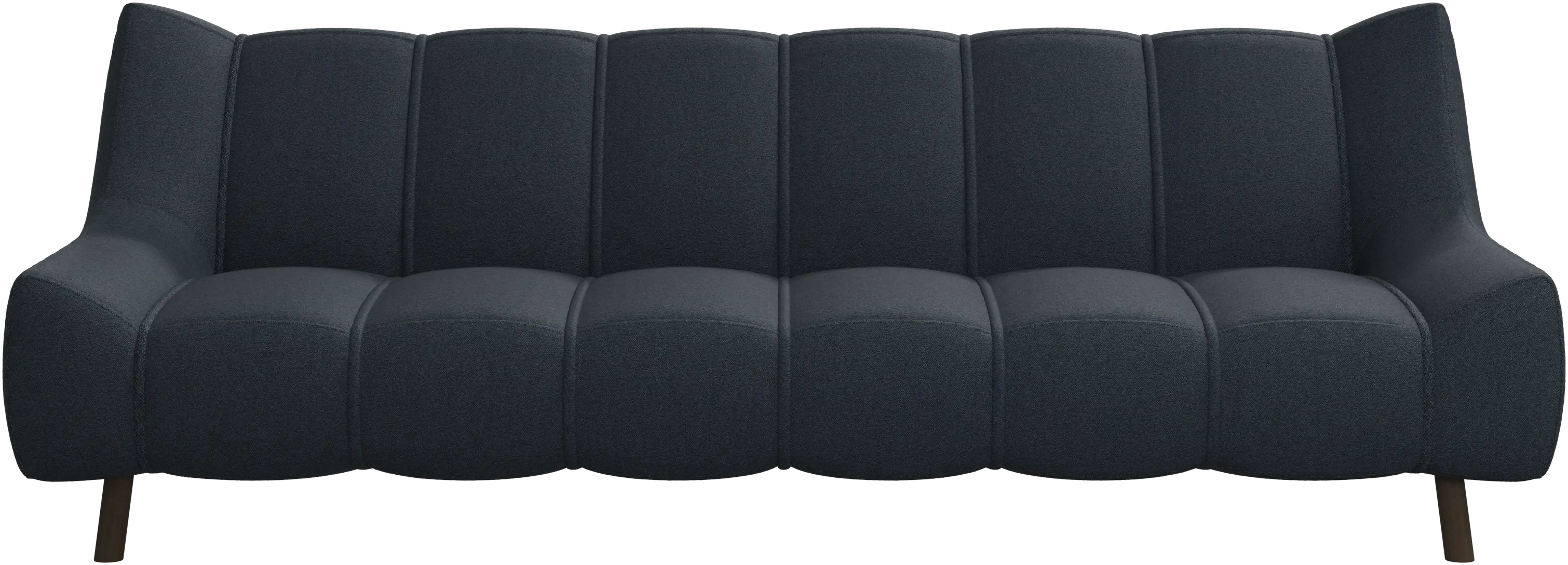 Canapé 3 places Nawabari, jambe en bois