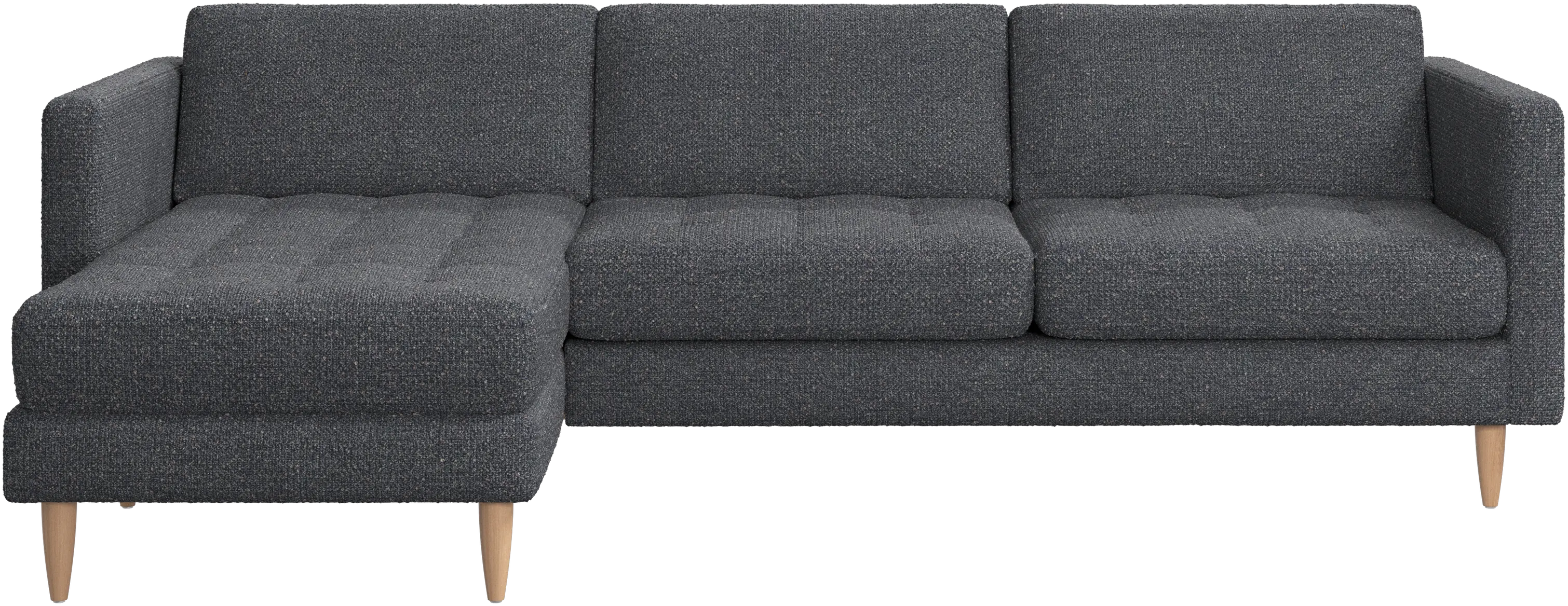 Sofá Osaka con módulo chaise-longue, asiento capitoné