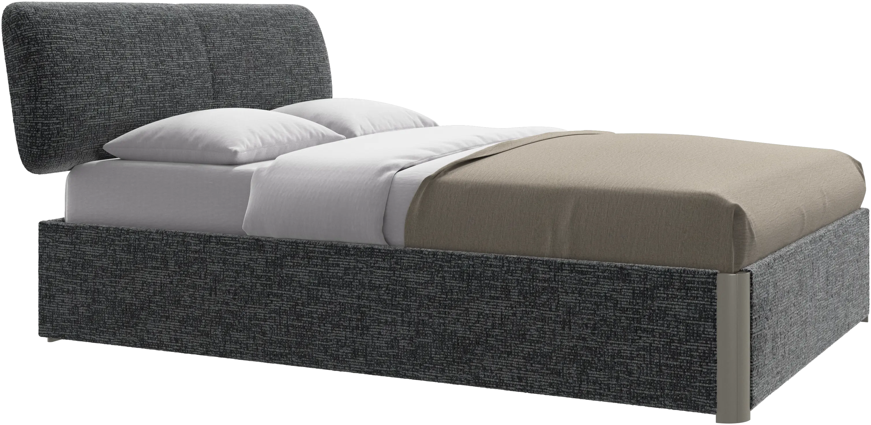 Element bed, bed-mounted headboard, with slats, excl. mattress