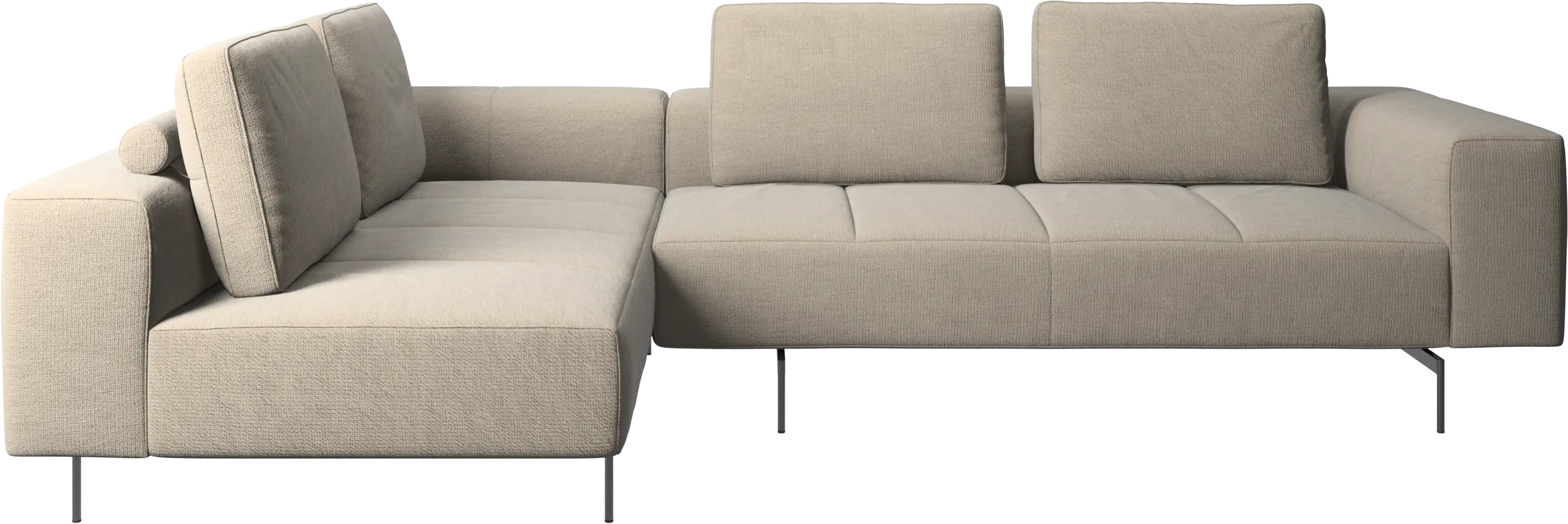 Amsterdam corner sofa with lounging unit
