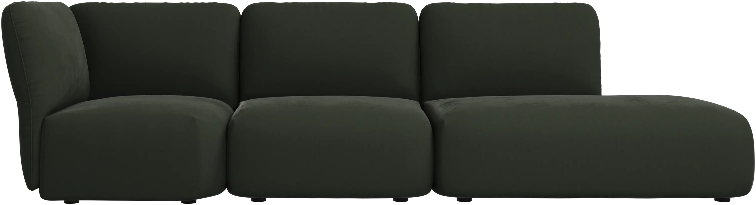 Paraggi sofa with lounging unit left