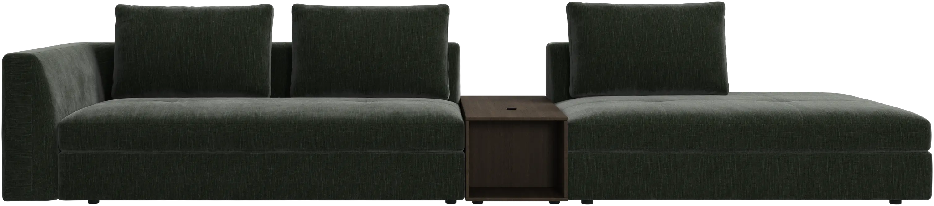 Bergamo 3-seater lounge sofa with storage