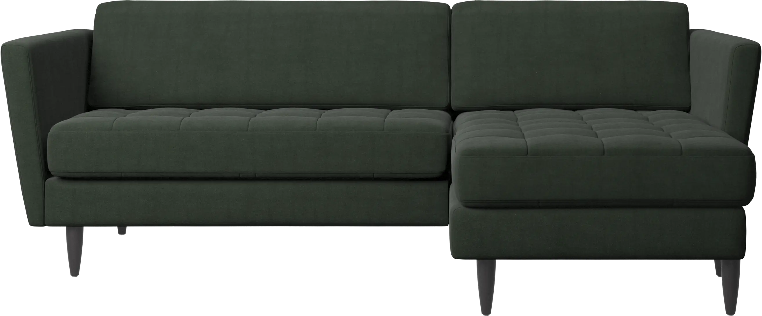 Osaka sofa with resting unit, tufted seat
