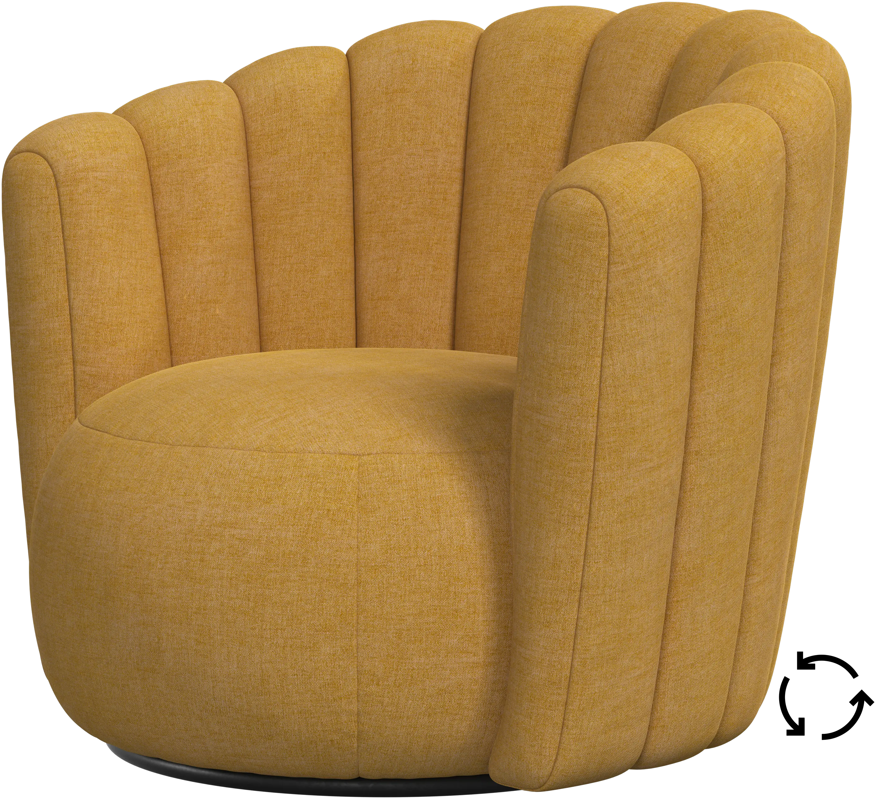 Sweet Art armchair with swivel function
