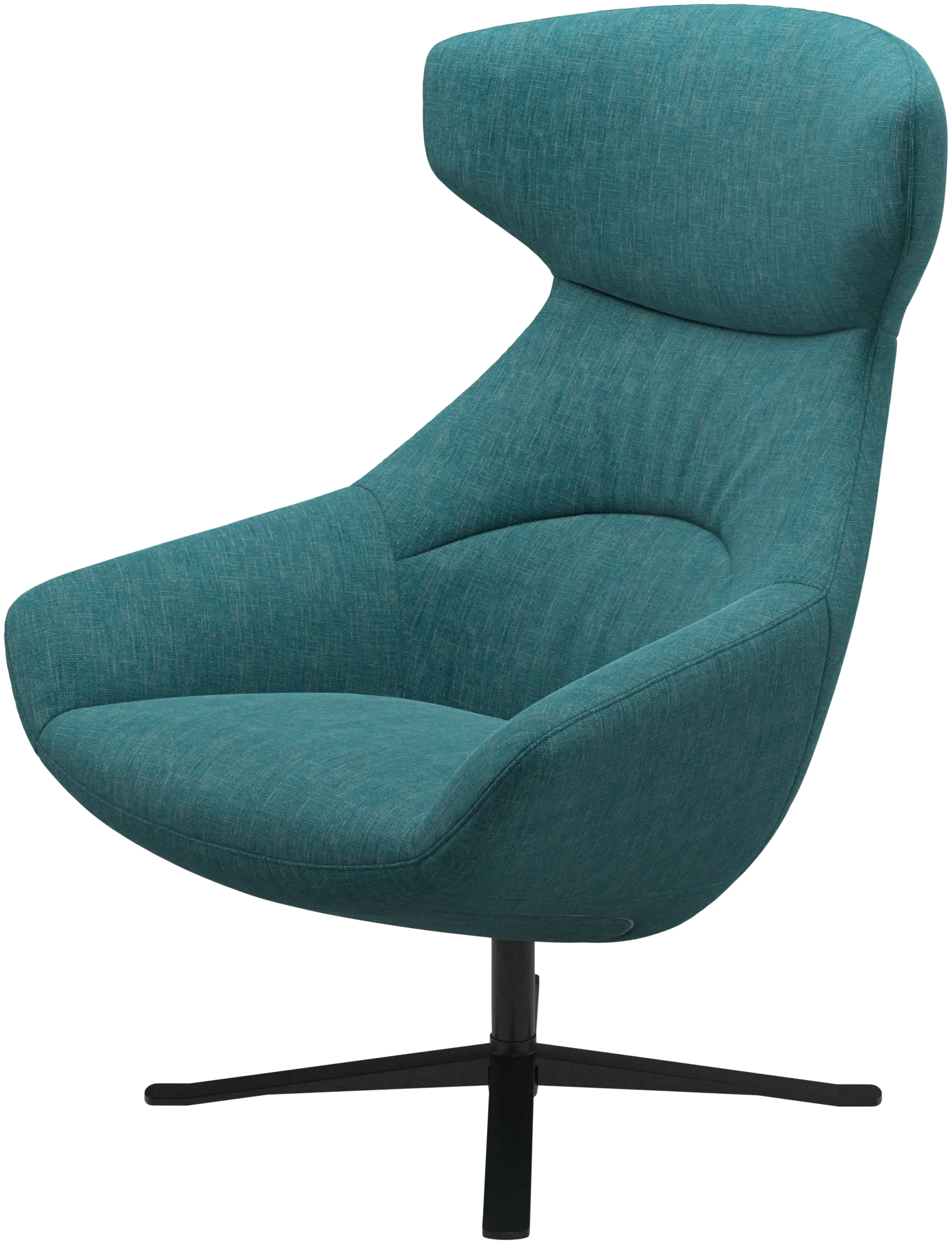 Porto chair with reclining back function and swivel base