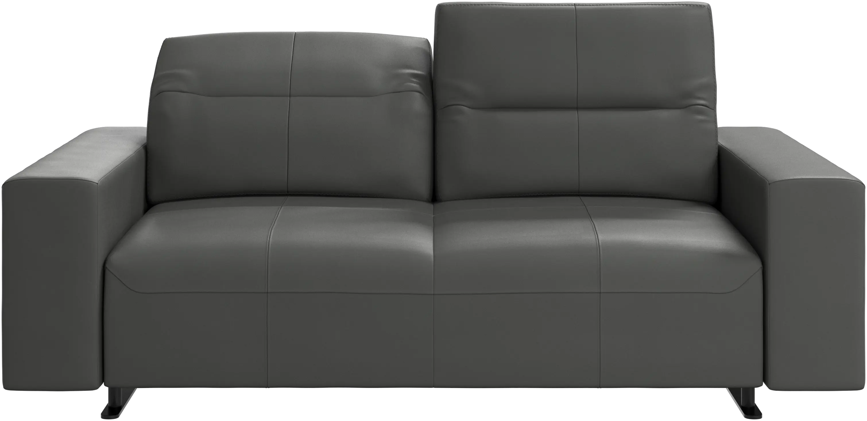 Hampton sofa with adjustable back and storage on the left side