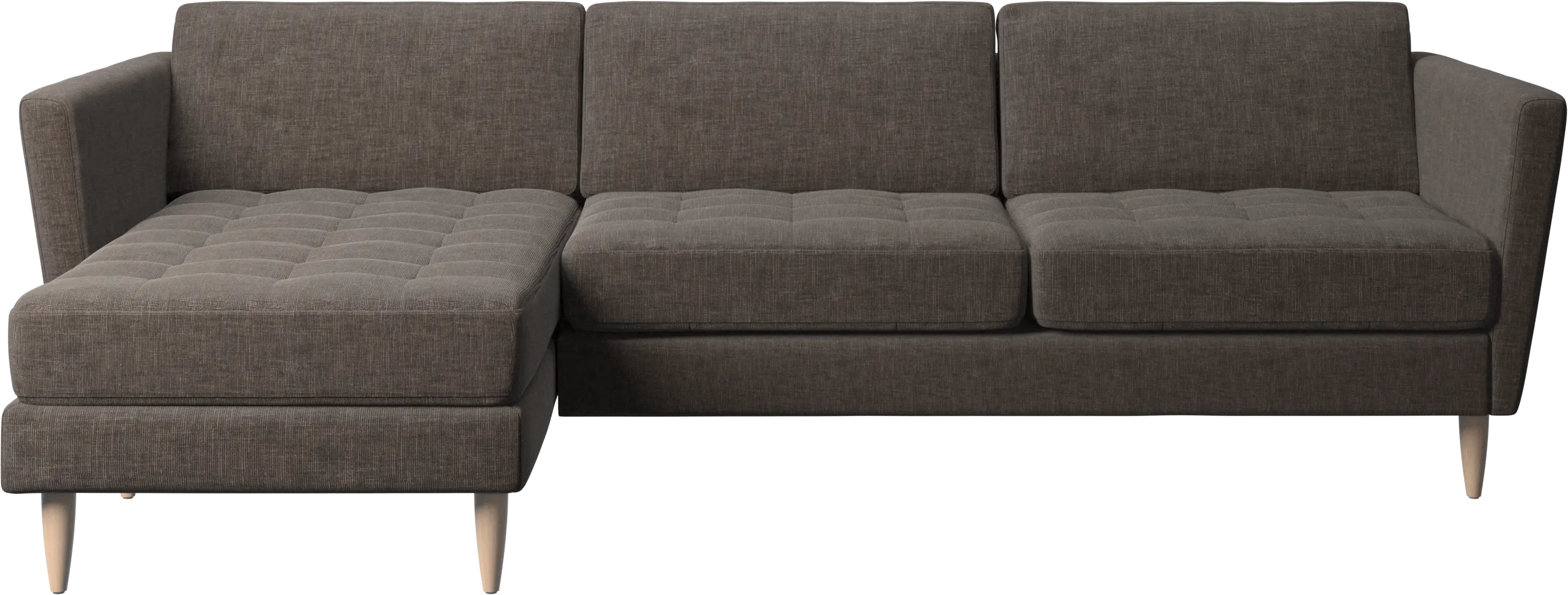 Osaka sofa with resting unit, tufted seat