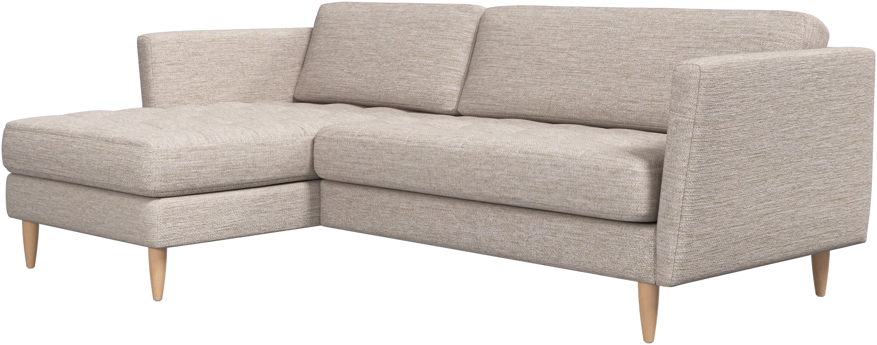 Osaka sofa with resting unit, tufted seat