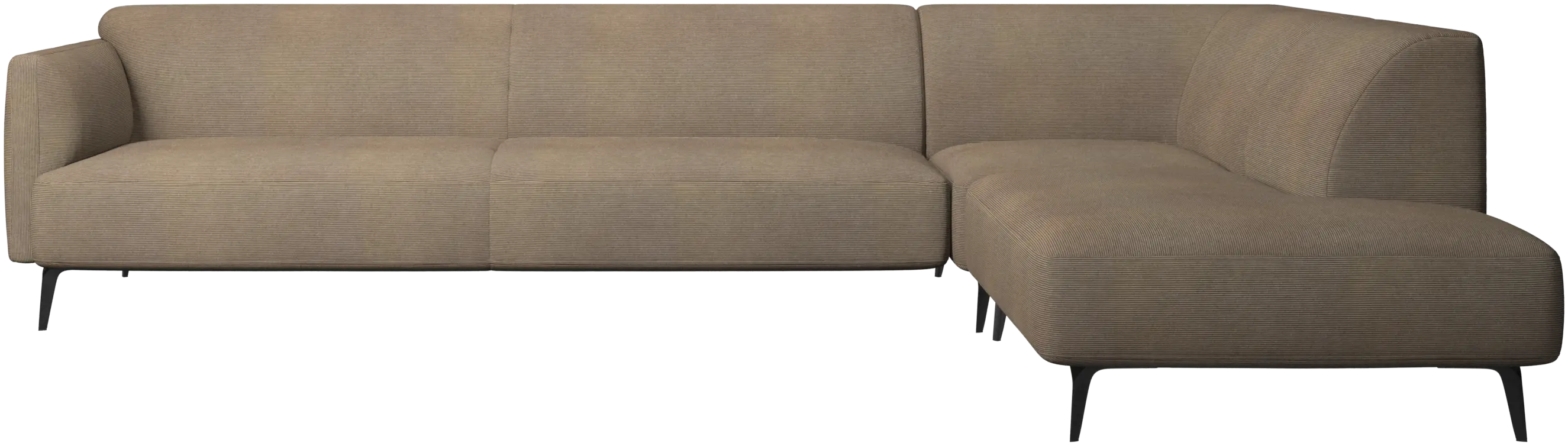 Modena corner sofa with lounging unit