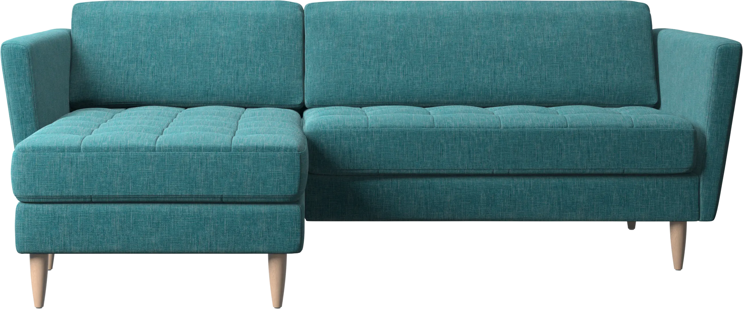 Osaka sofa with resting unit, tufted seat