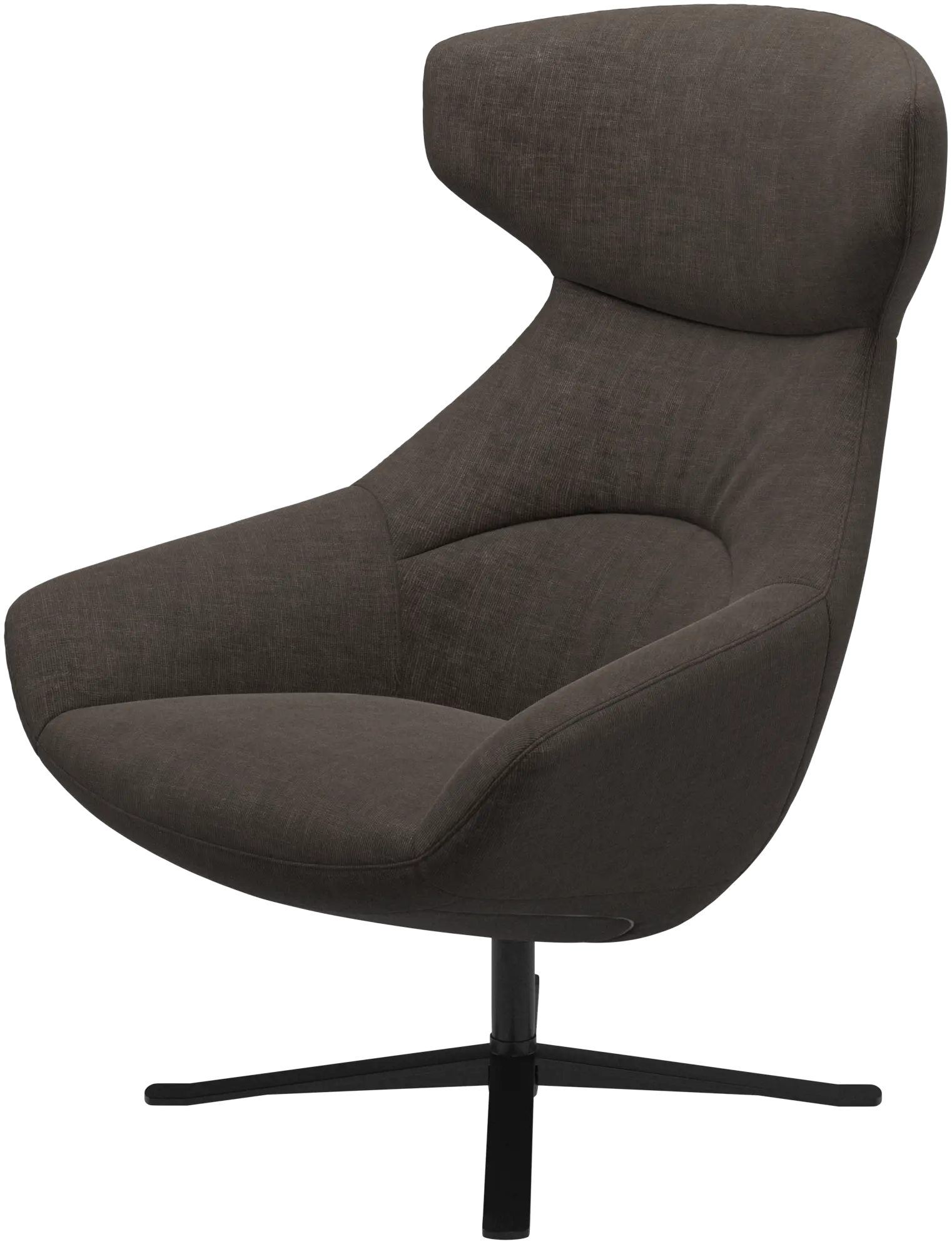 Porto chair with reclining back function and swivel base