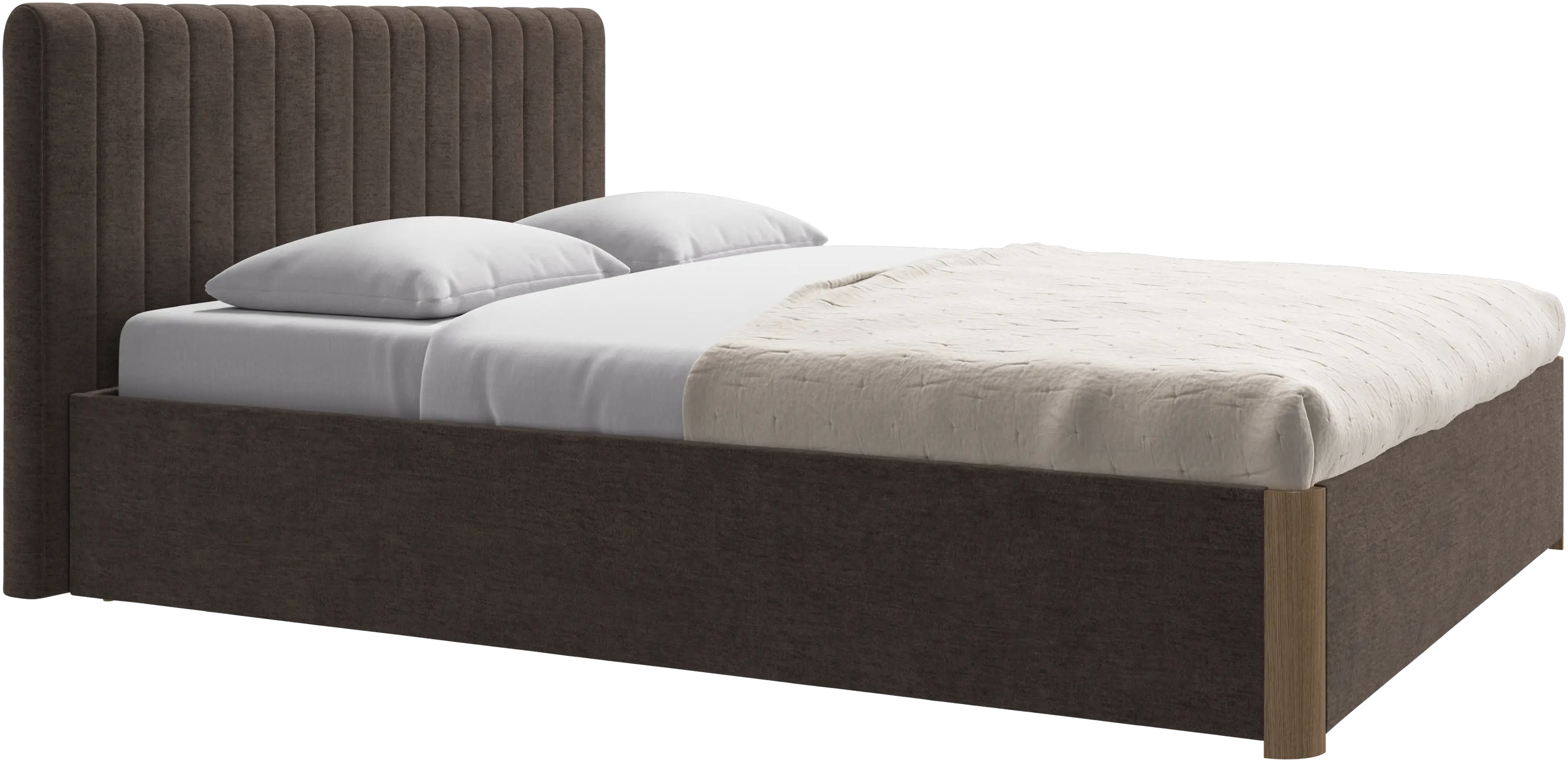 Element bed, bed-mounted headboard, with slats, excl. mattress