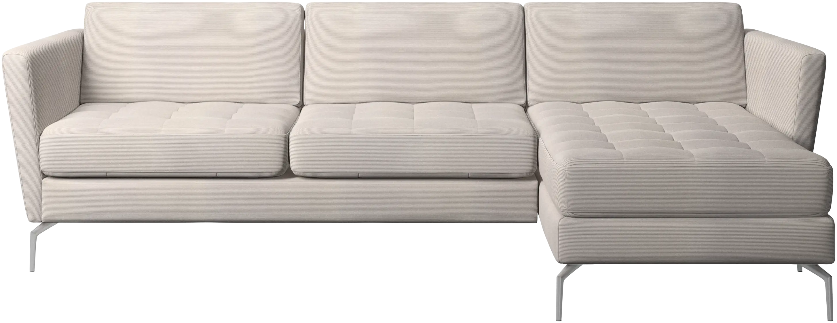 Osaka sofa with resting unit, tufted seat