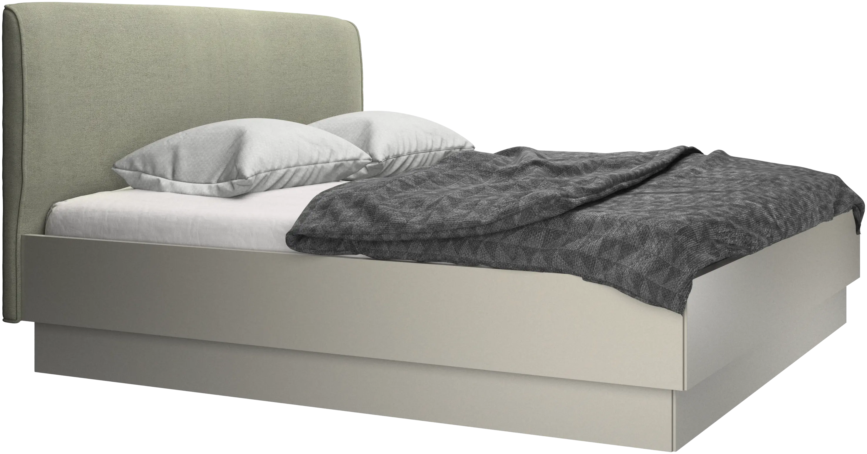 Houston, upholstered bed with storage