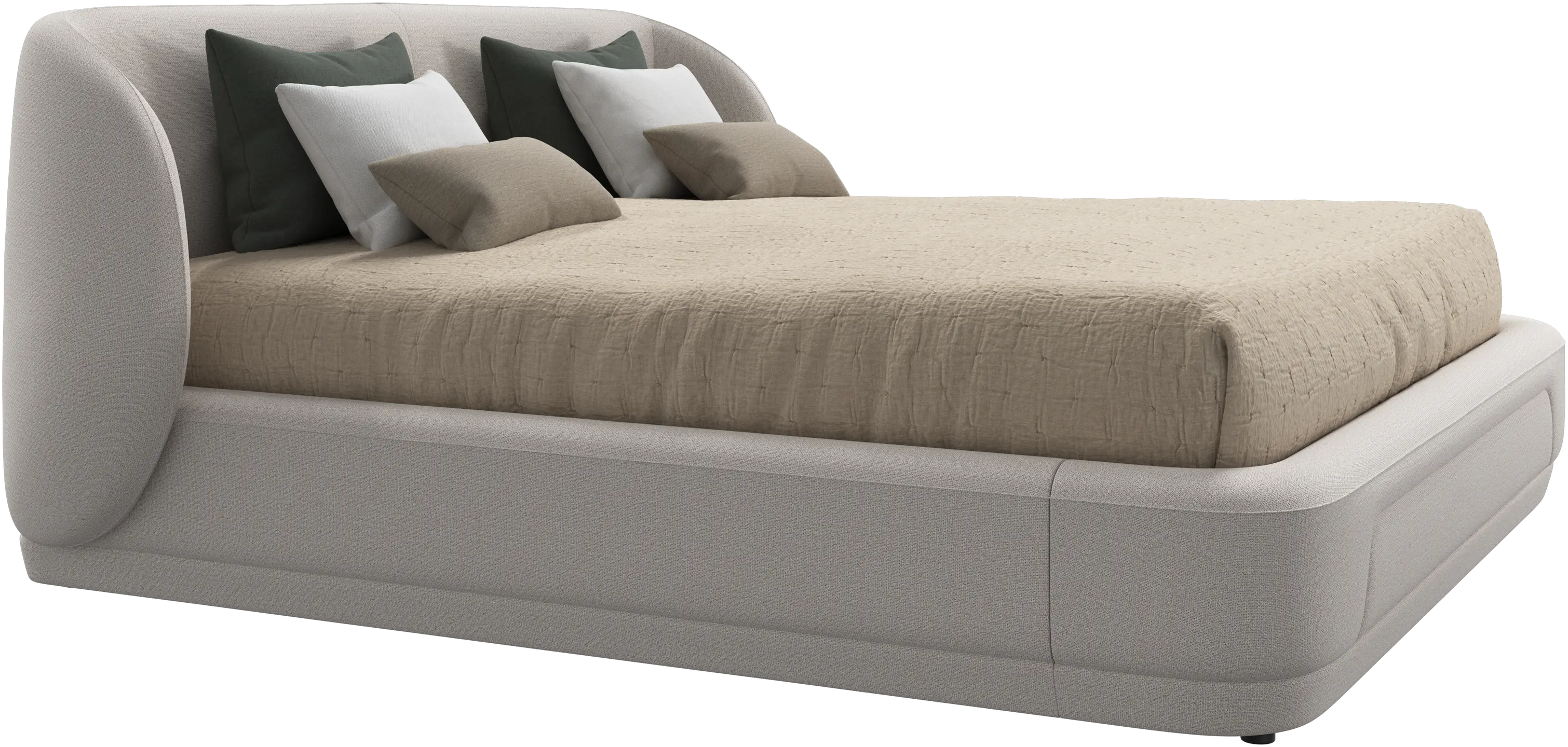Bolzano bed with slats  - W193xL203cm