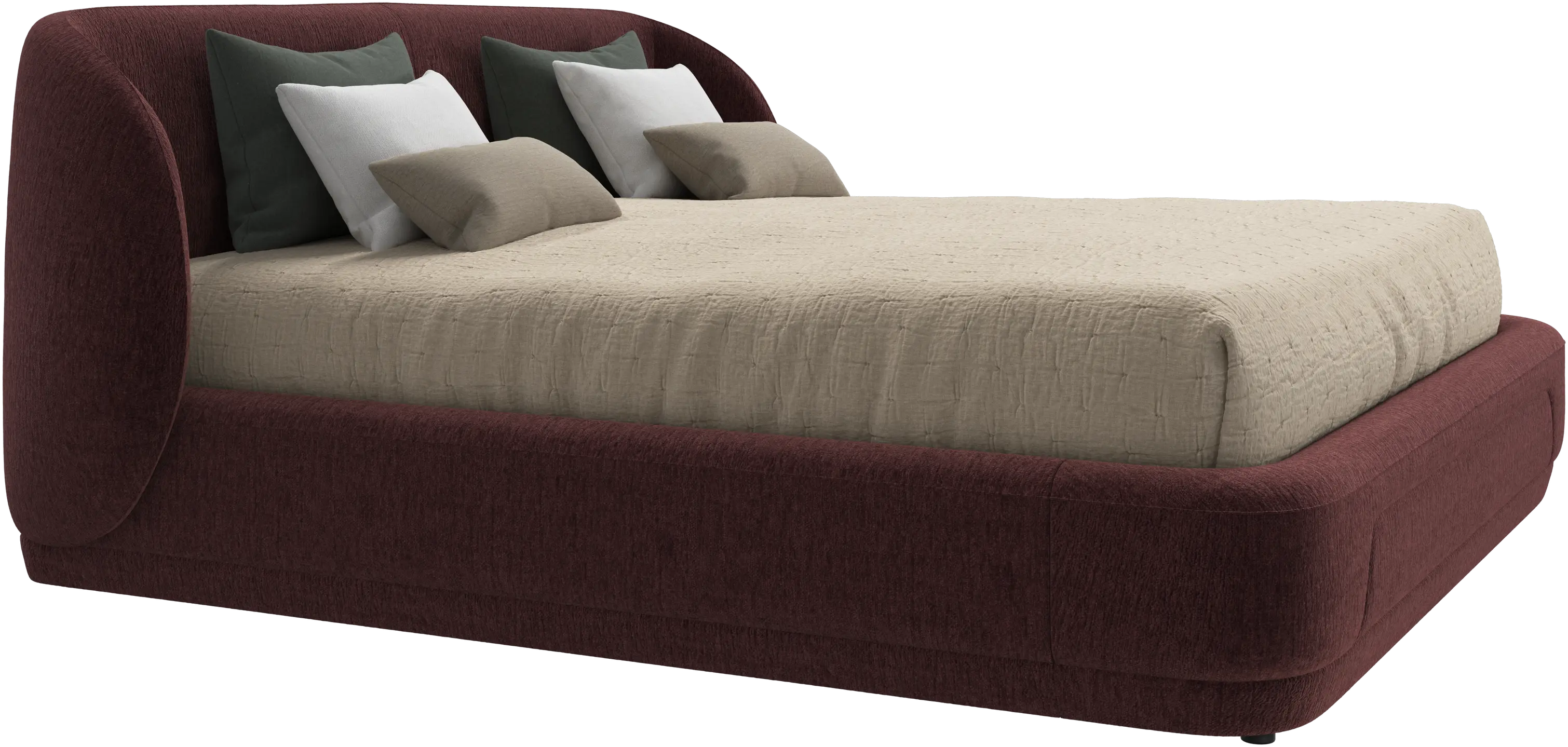 Bolzano bed with slats  - W180xL200cm