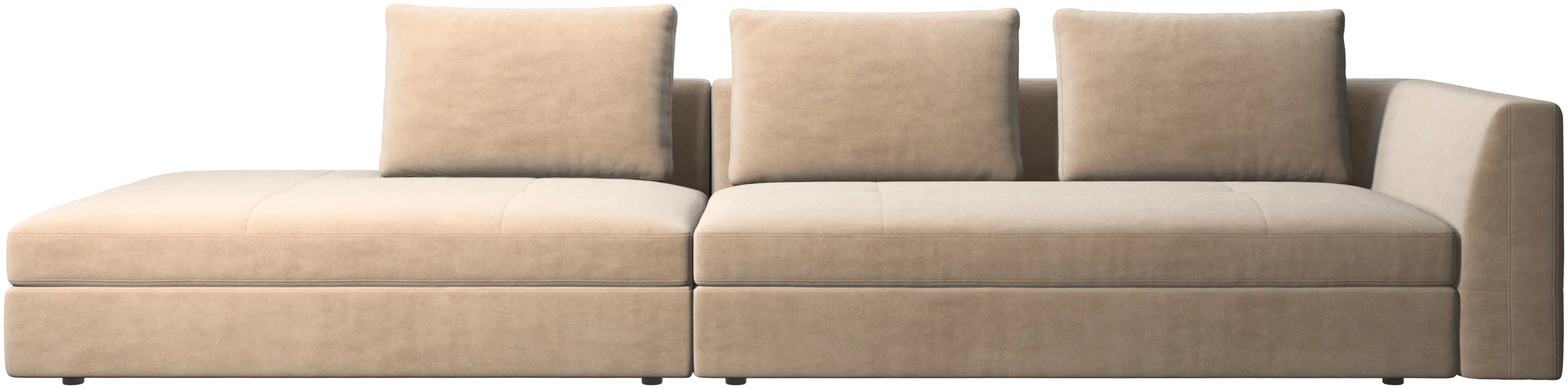 Bergamo sofa with lounging unit