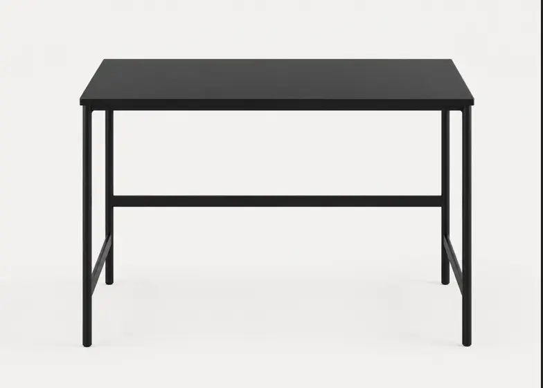 Desks [Asti - 5710] Asti office  desk, Black laminate 0205/matt black structure lacquered.