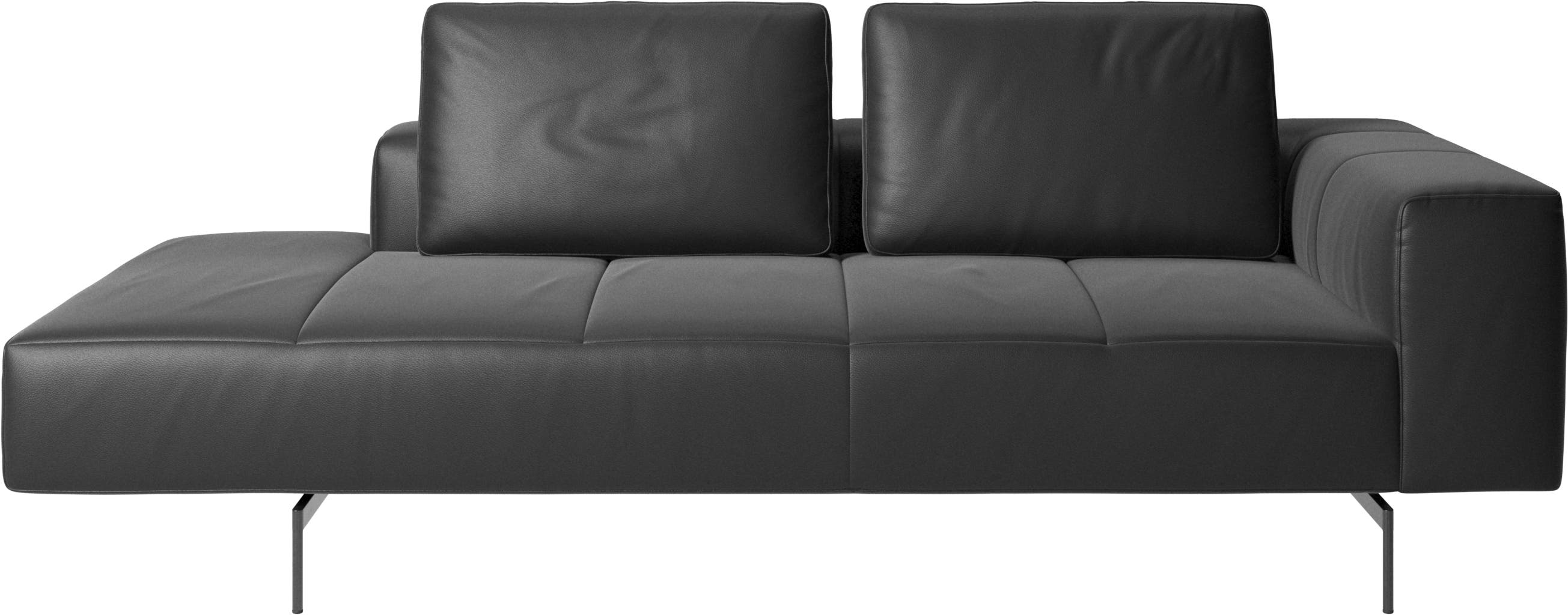 Amsterdam resting module for sofa, armrest right, open end left