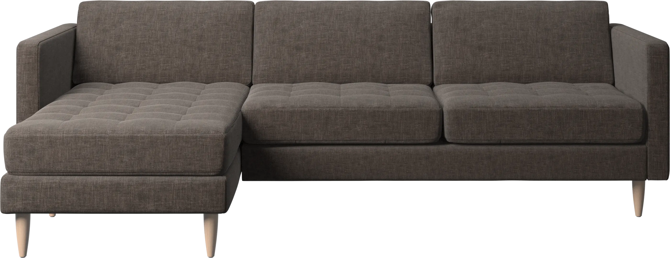 Osaka sofa with resting unit, tufted seat