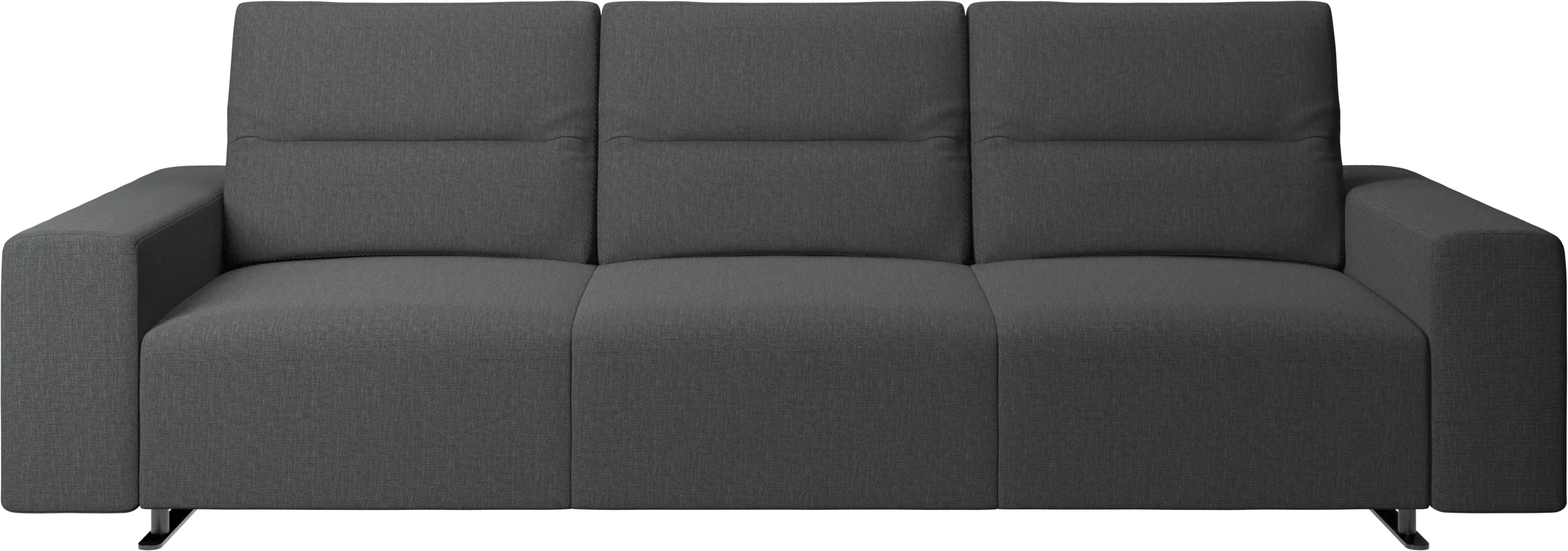 Hampton sofa with adjustable back and storage on the left side