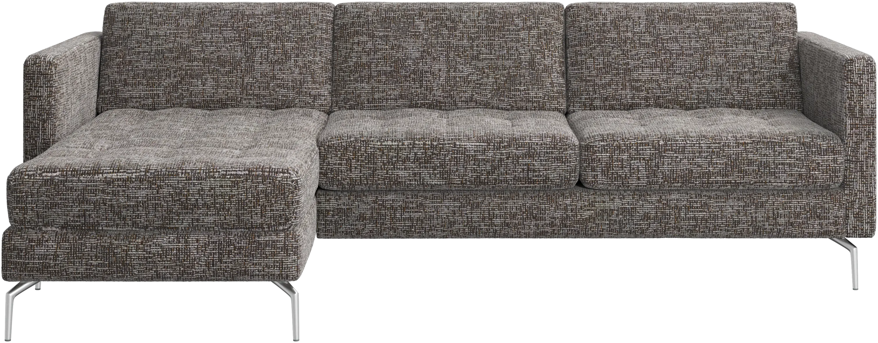 Osaka sofa with resting unit, tufted seat