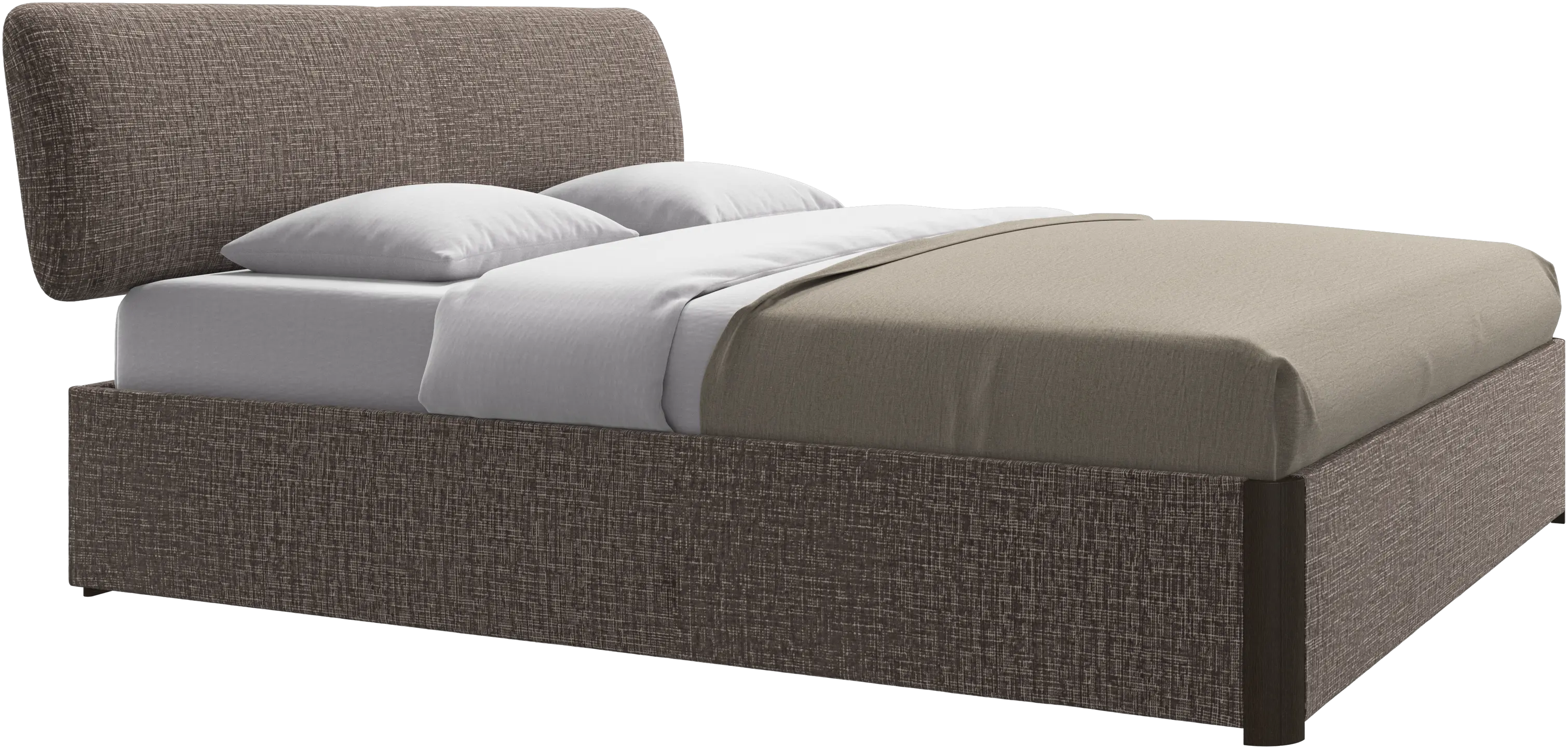 Element bed, bed-mounted headboard, with slats, excl. mattress