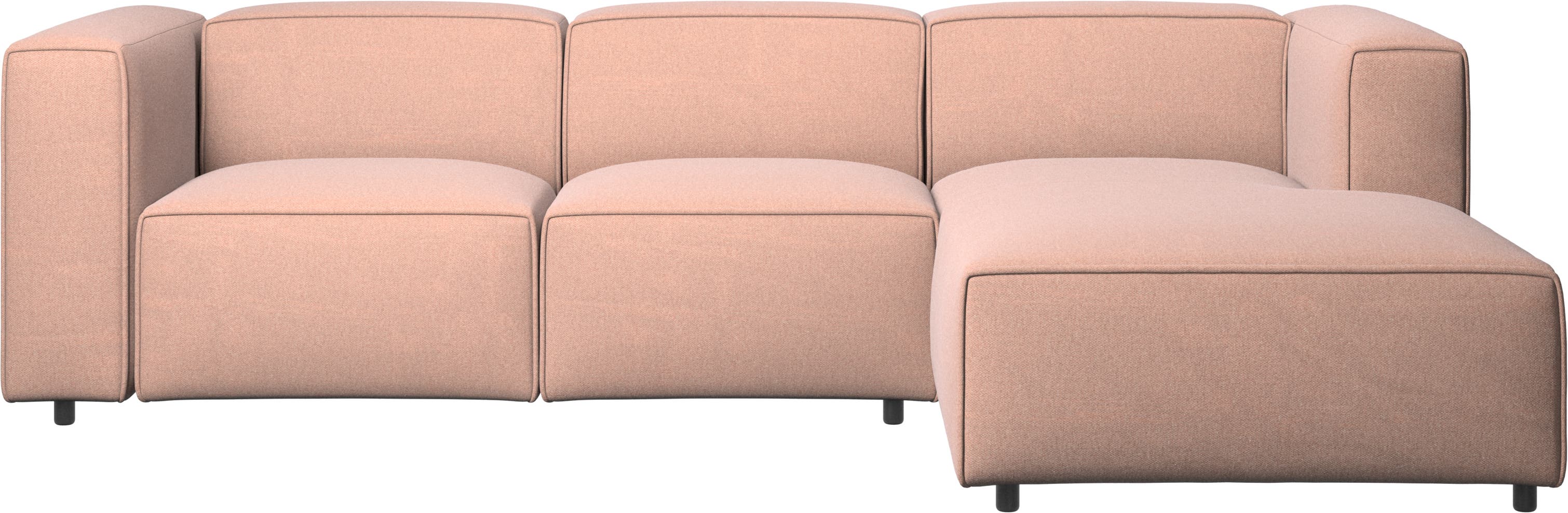 Sofa Carmo z regulowanym siedziskiem i modułem wypoczynkowym