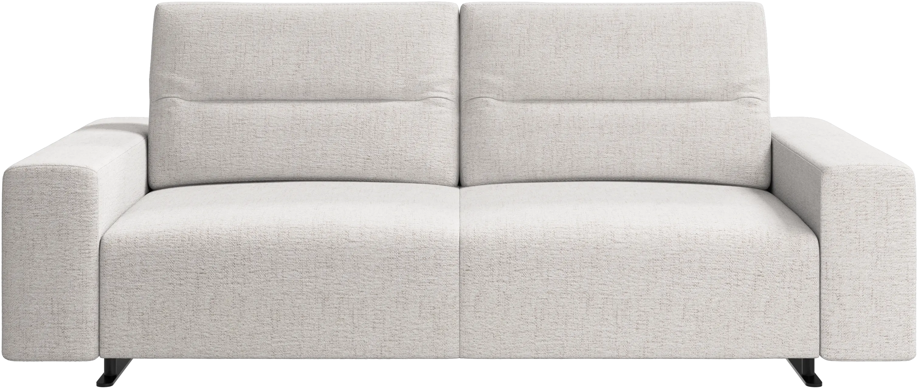 Hampton sofa with adjustable back and storage on the left side